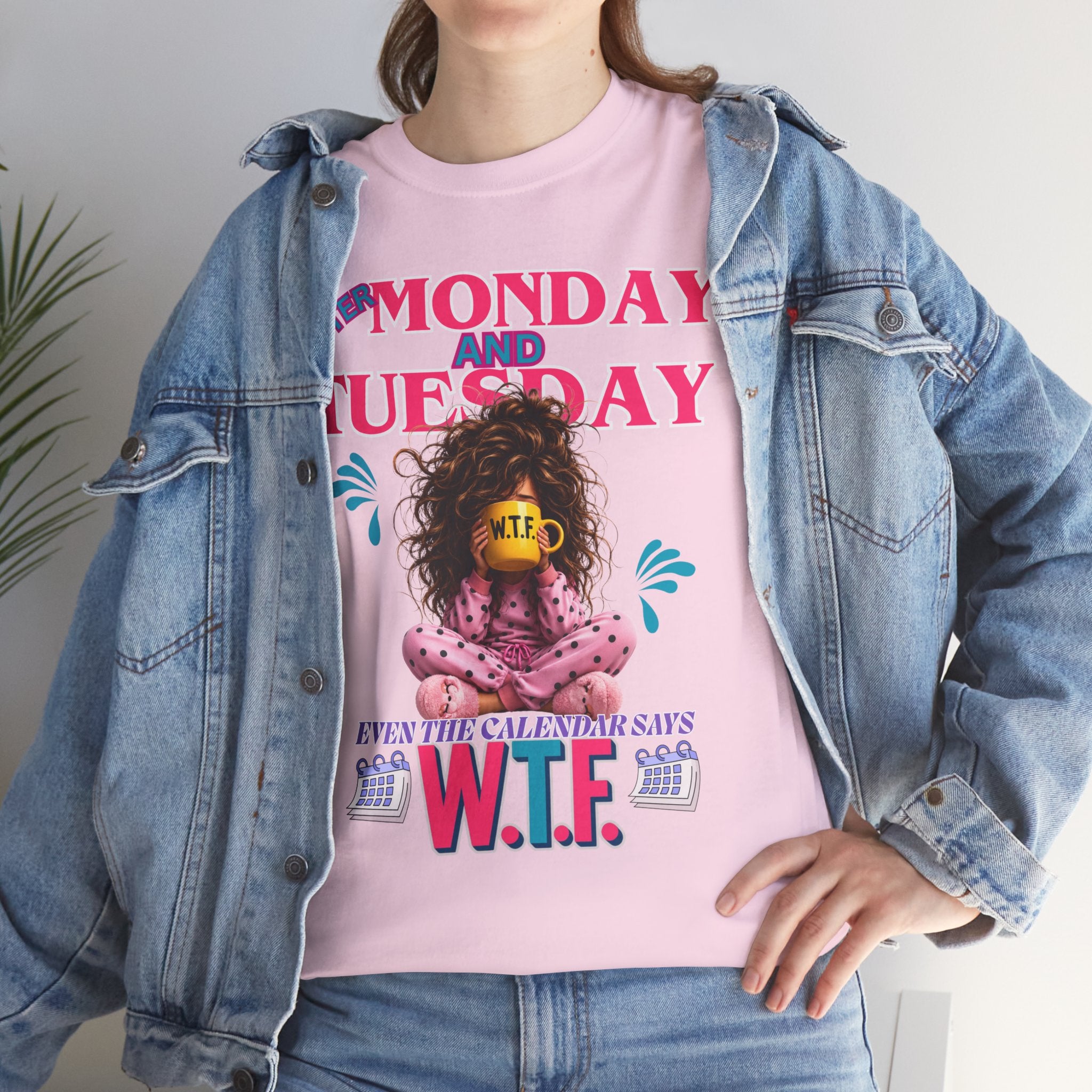 Funny 'My Monday and Tuesday — Even the Calendar Says W.T.F.' Graphic Tee
