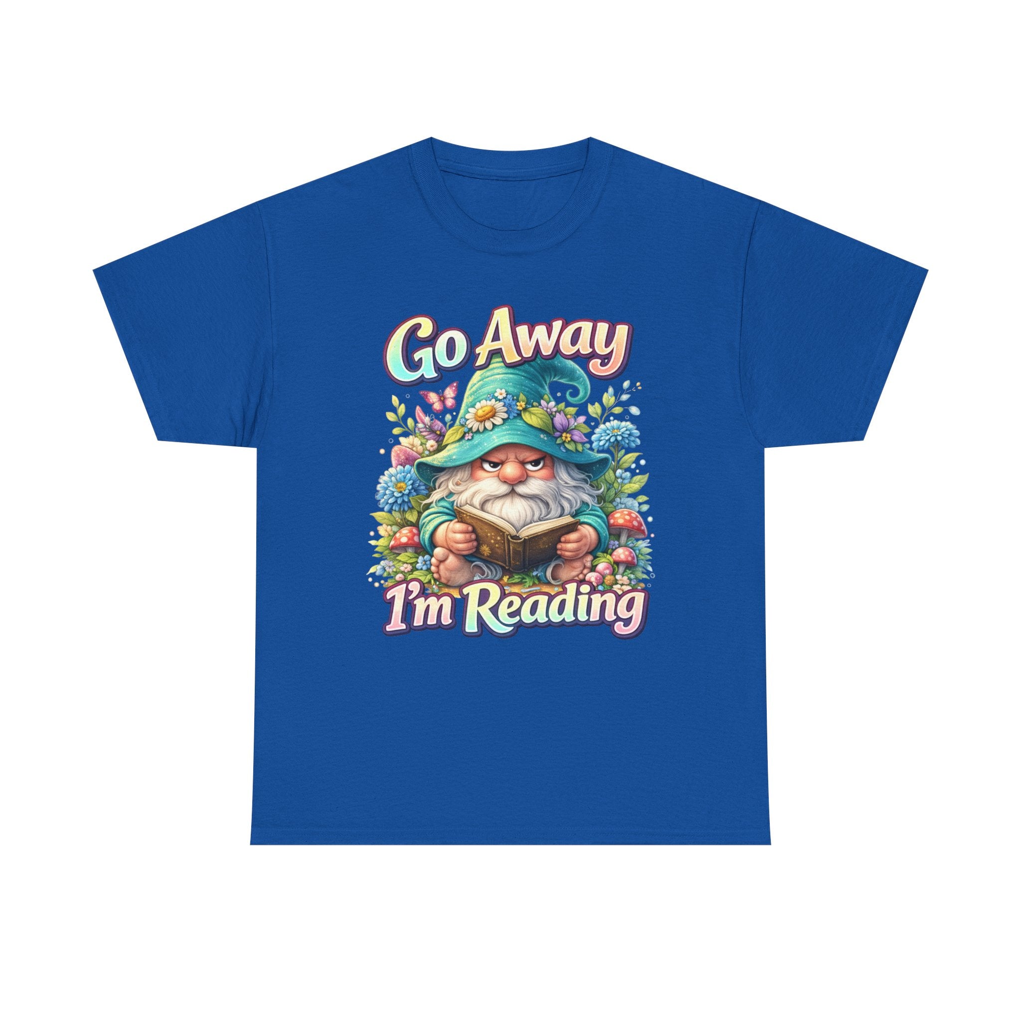 Go Away I'm Reading T-Shirt — Cute Gnome Book Lover Tee