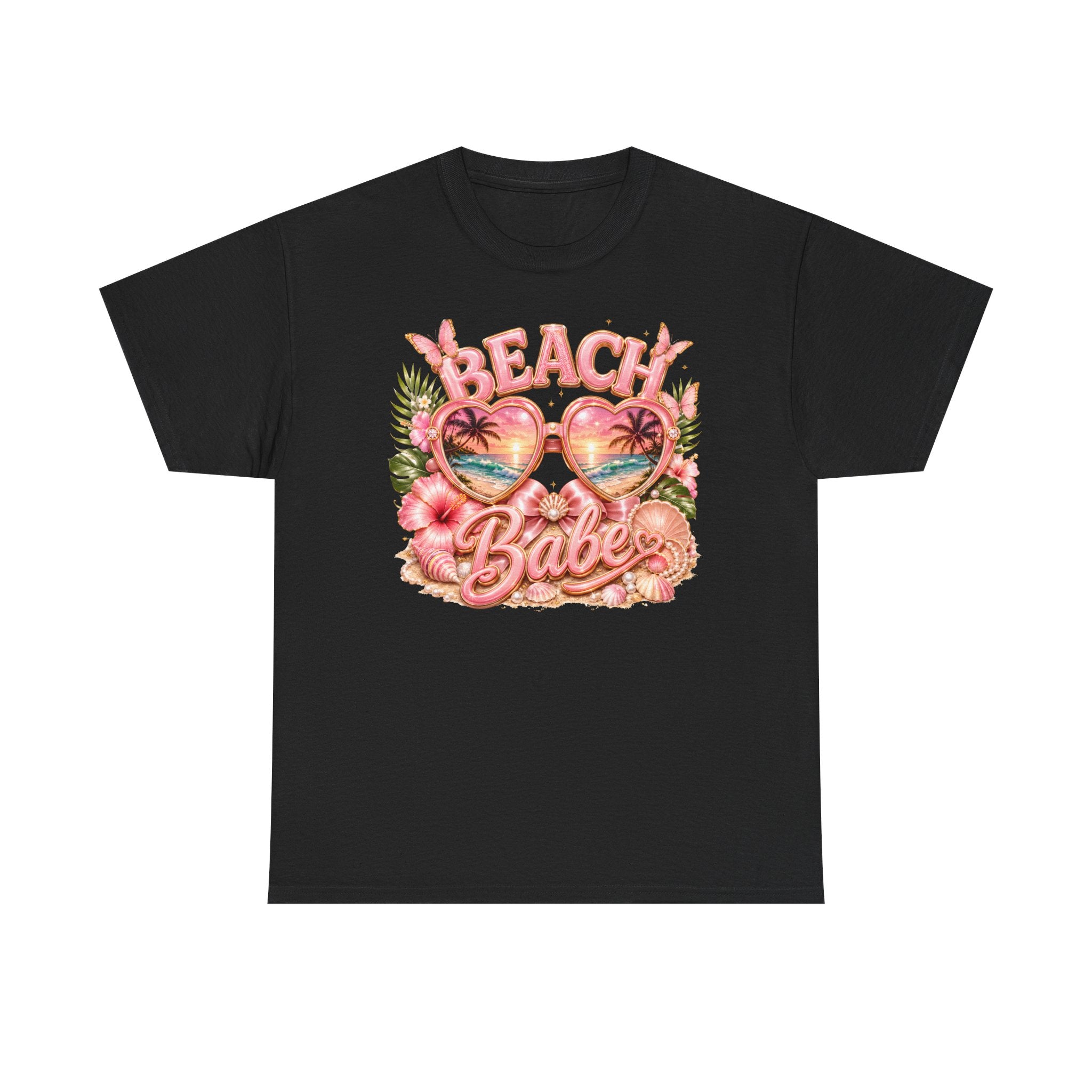 Beach Babe T-Shirt – Retro Tropical Sunglasses Graphic