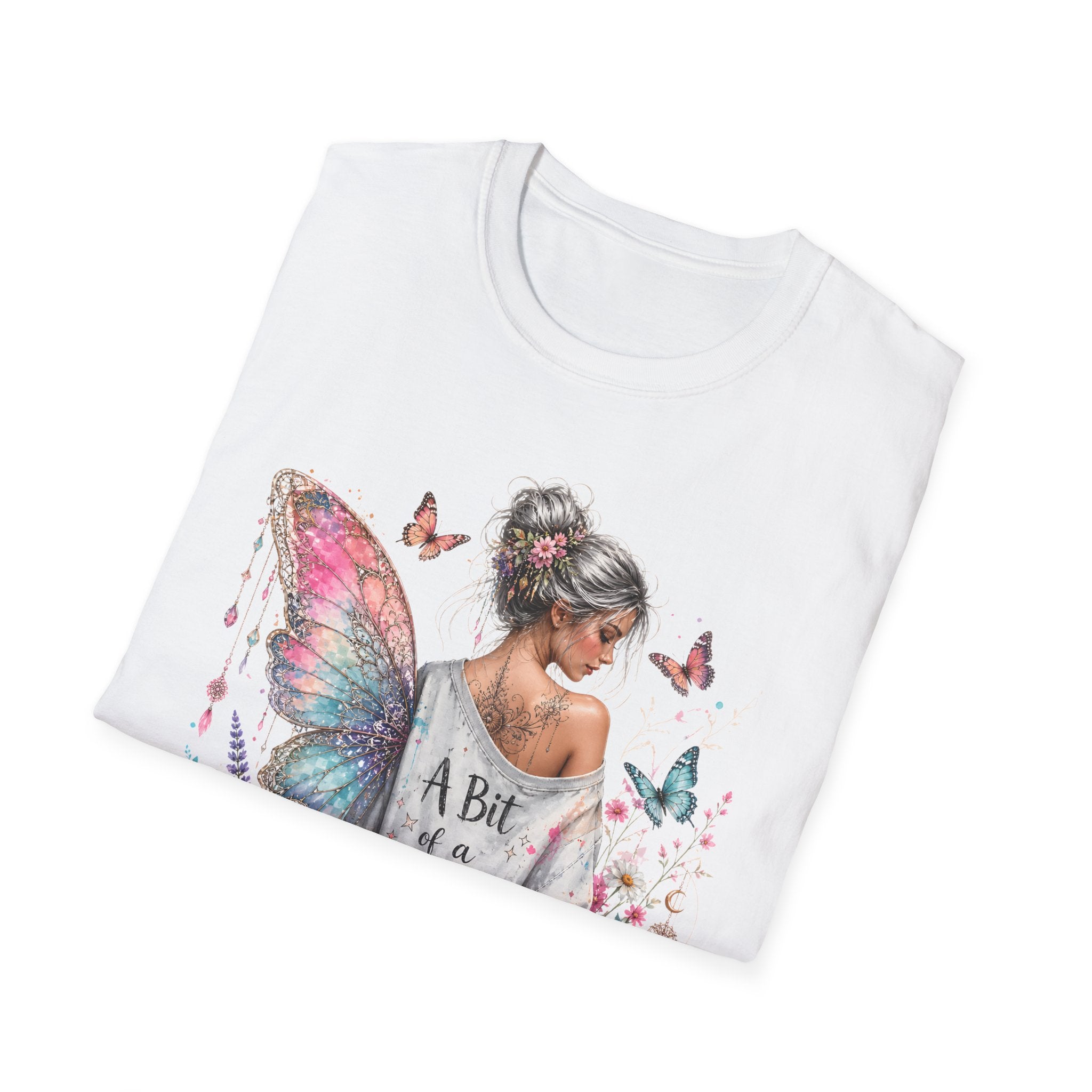 Butterfly Fairy T-Shirt — 'A Bit of a Mess' Floral Boho Tee