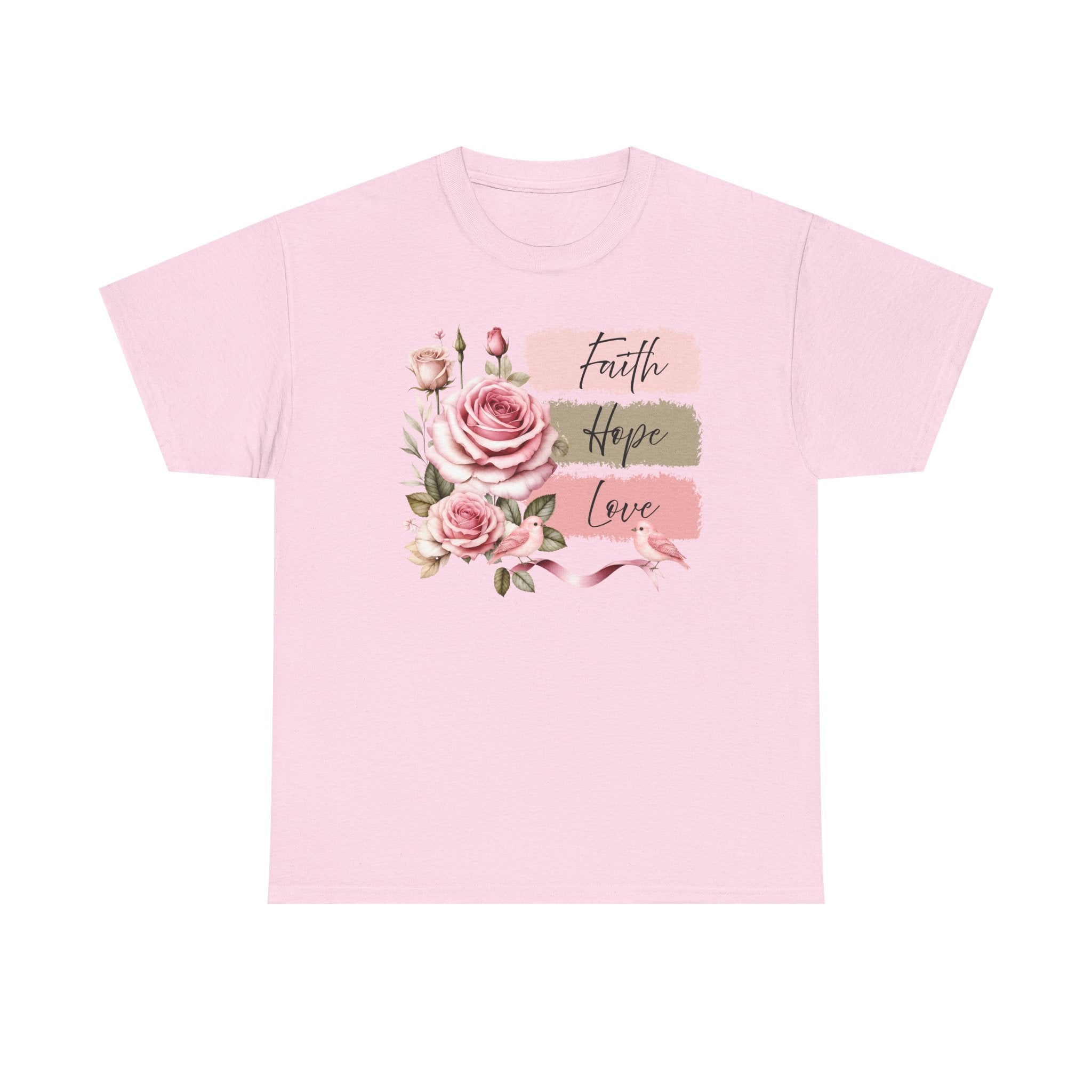 Faith Hope Love Floral T-Shirt