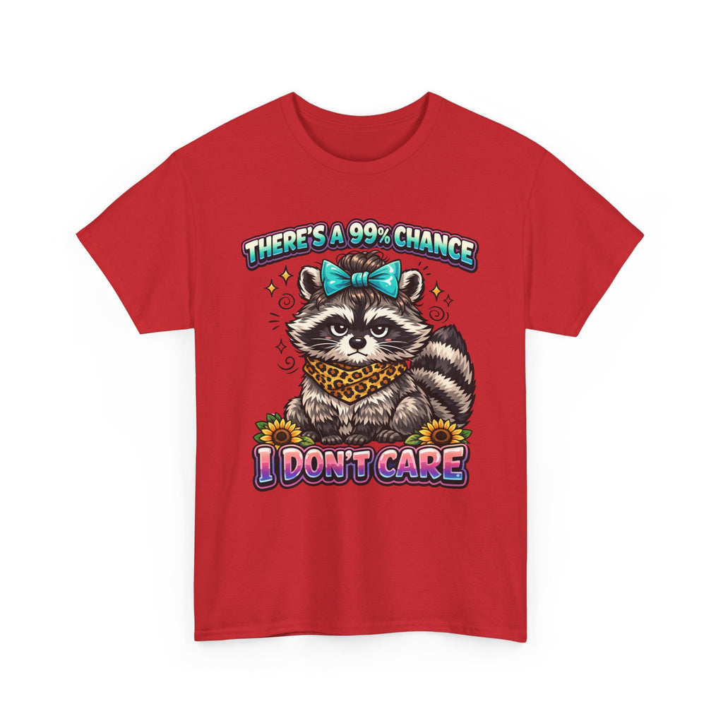 Raccoon 'There's a 99% Chance I Don't Care' Graphic Tee