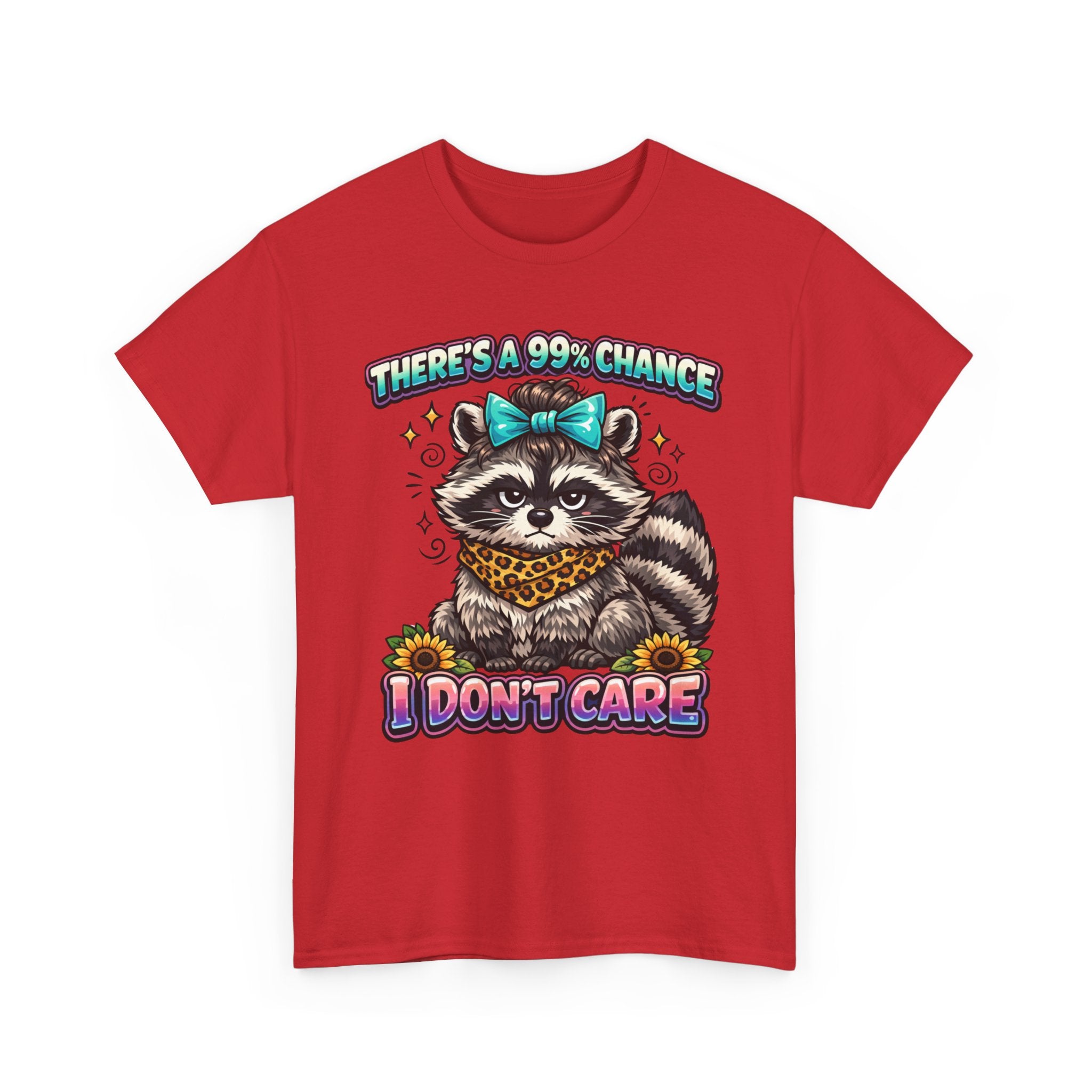 Raccoon 'There's a 99% Chance I Don't Care' Graphic Tee