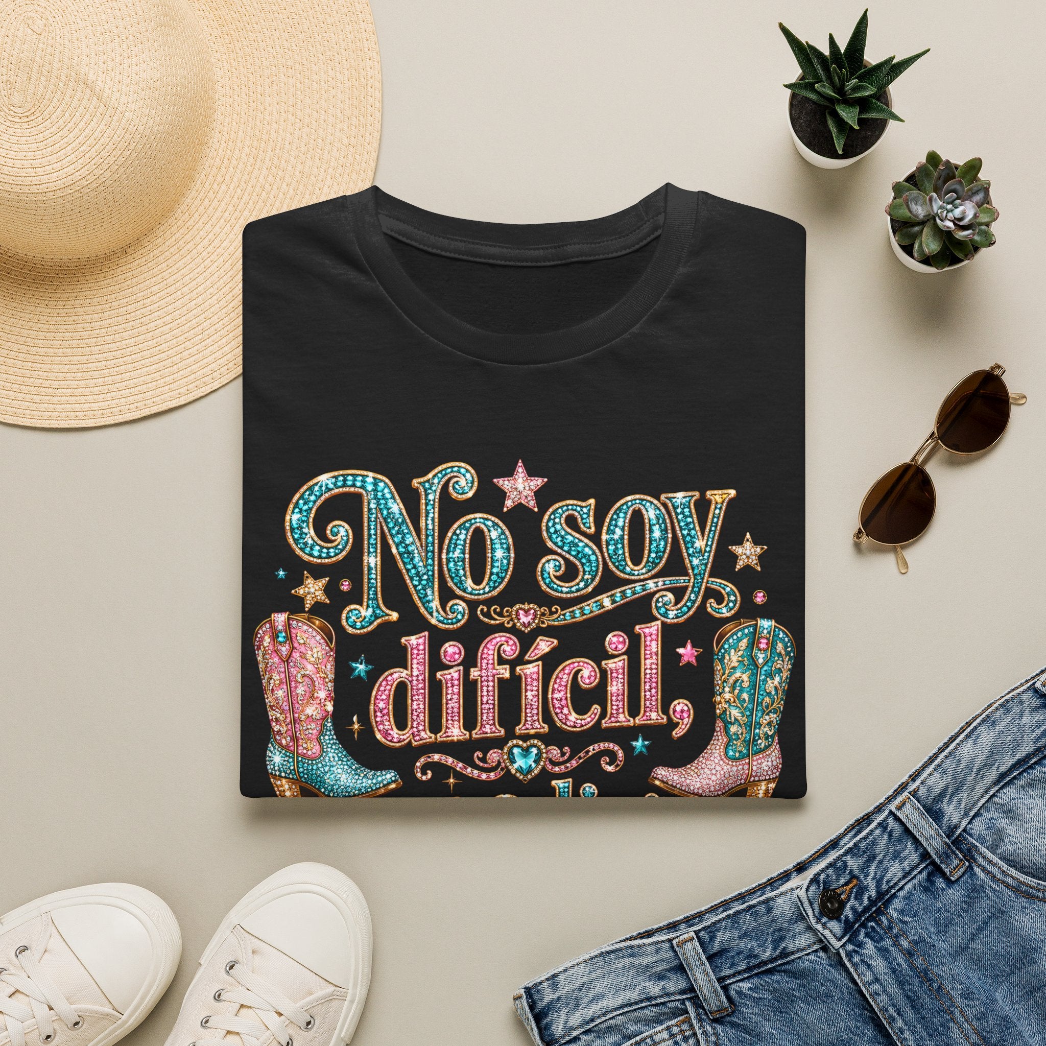 No Soy Difícil Soy Edición Limitada Graphic T-Shirt