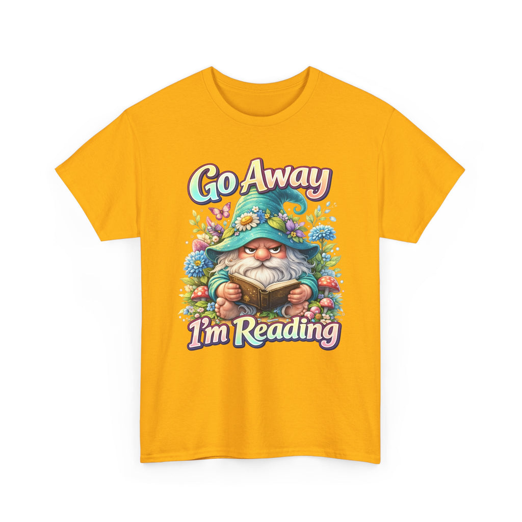 Go Away I'm Reading T-Shirt — Cute Gnome Book Lover Tee