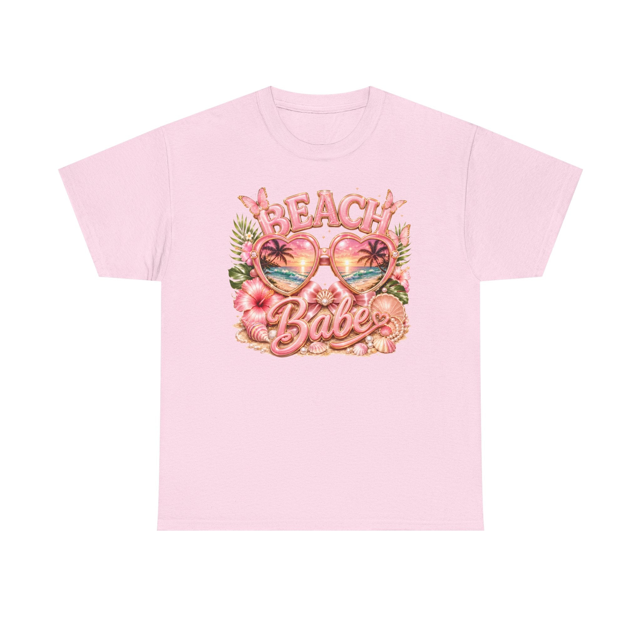 Beach Babe T-Shirt – Retro Tropical Sunglasses Graphic