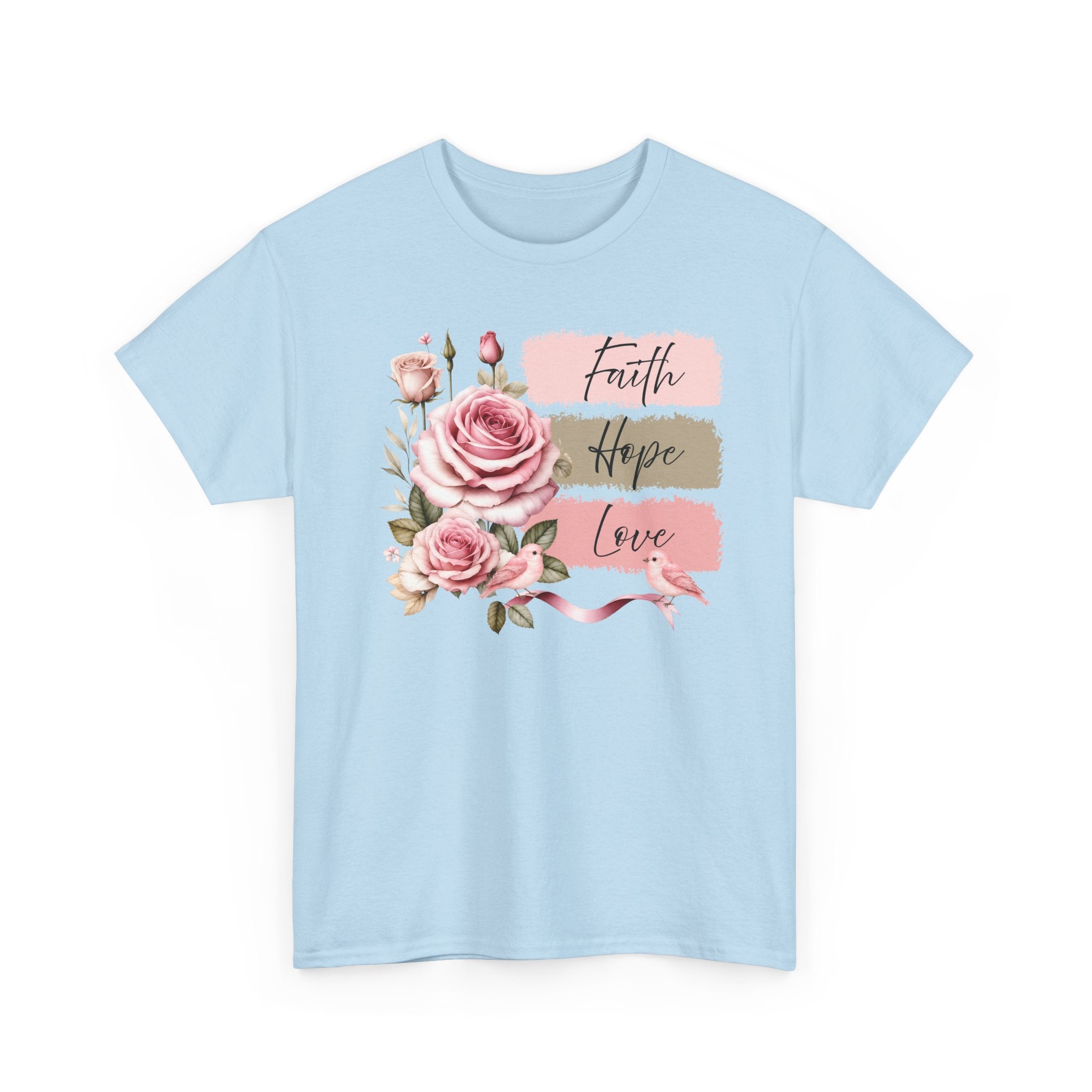 Faith Hope Love Floral T-Shirt