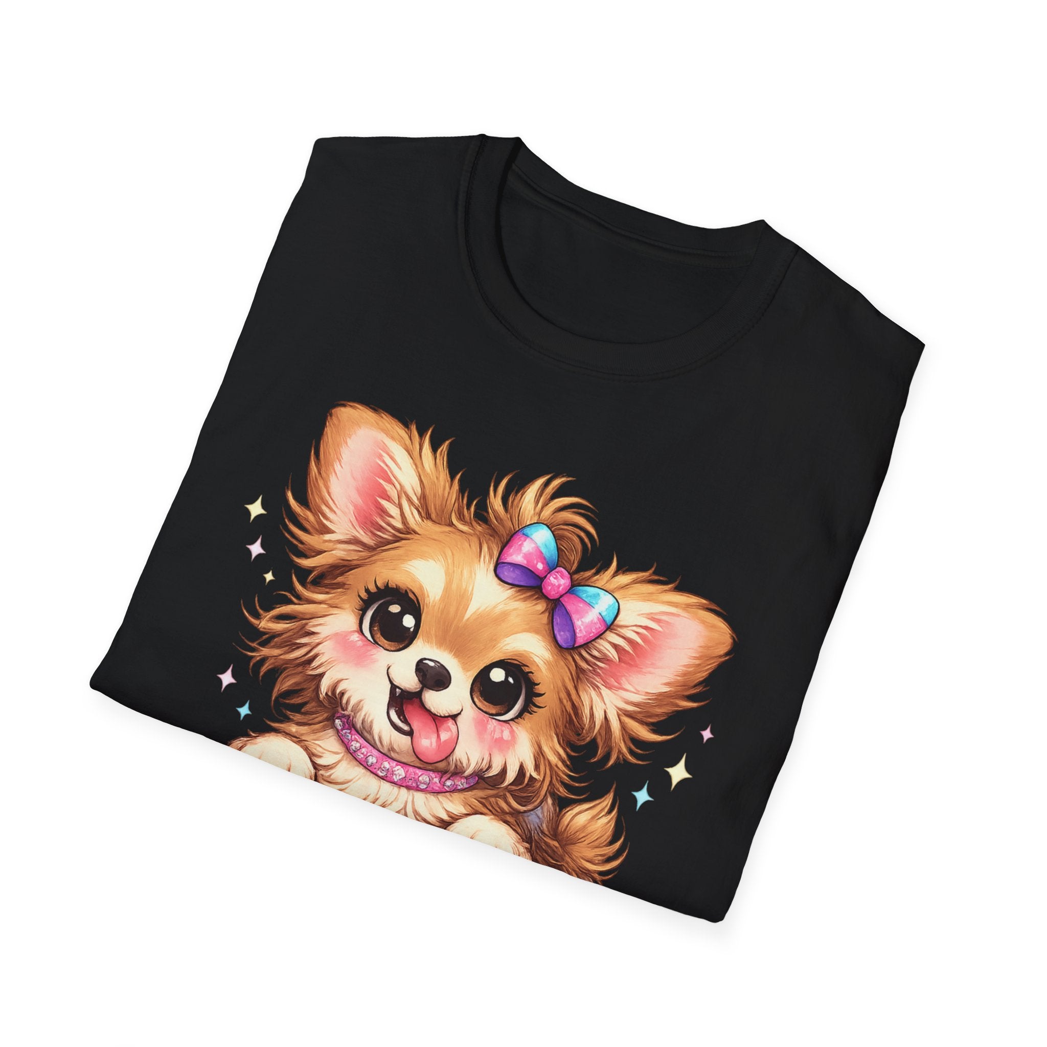 Funny Crazy Dog T-Shirt – Cute Chaos Shirt – Gift for Women Dog Lovers Unisex Softstyle T-Shirt