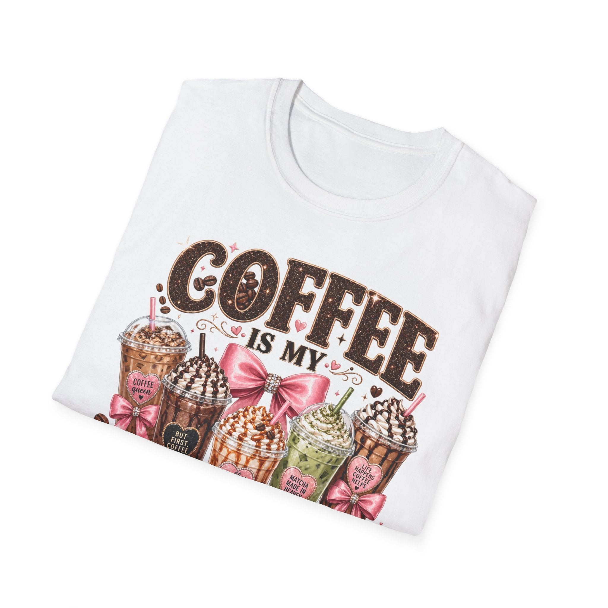 Coffee Is My Soul Food T-Shirt — Cute Dessert Latte Graphic Tee