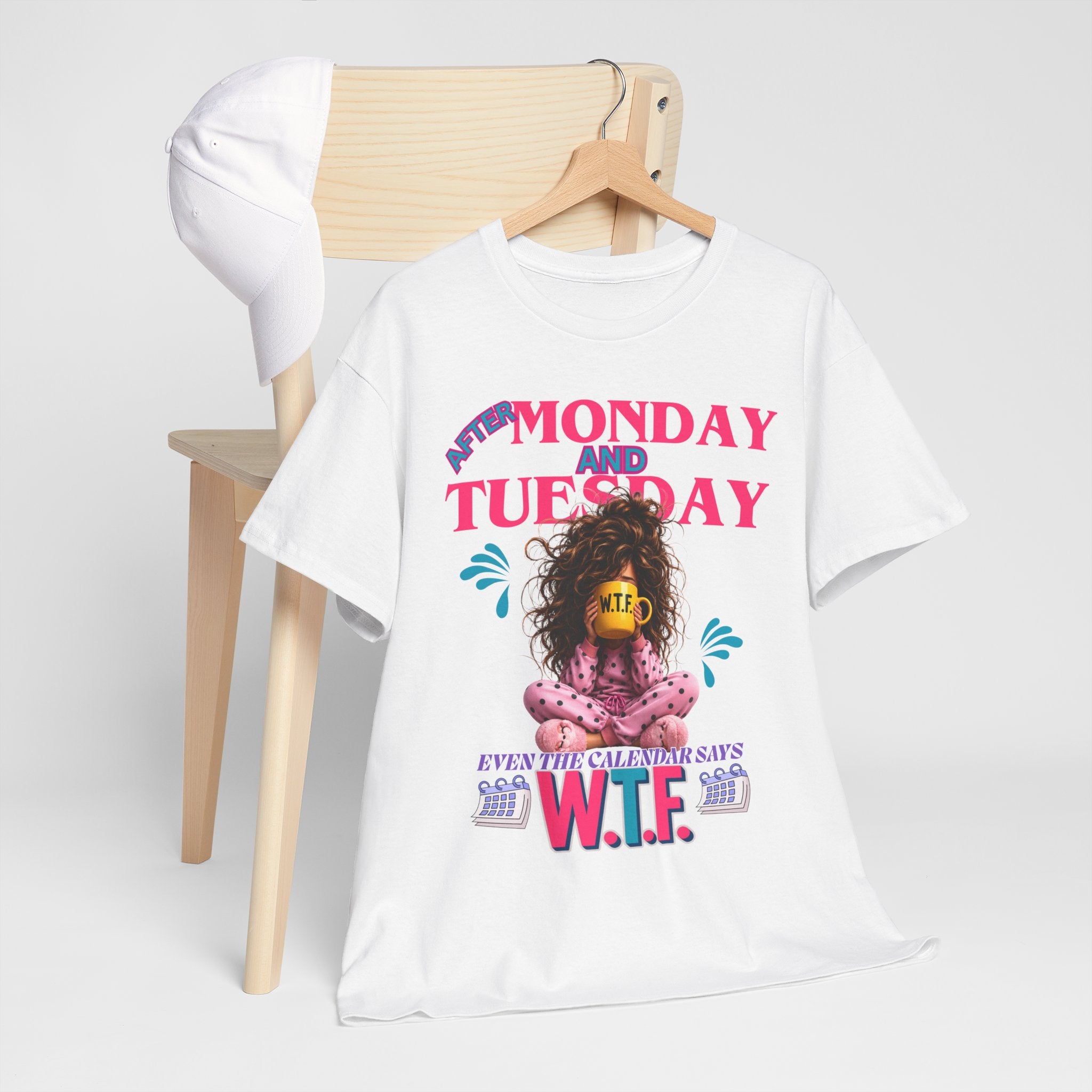 Funny 'My Monday and Tuesday — Even the Calendar Says W.T.F.' Graphic Tee