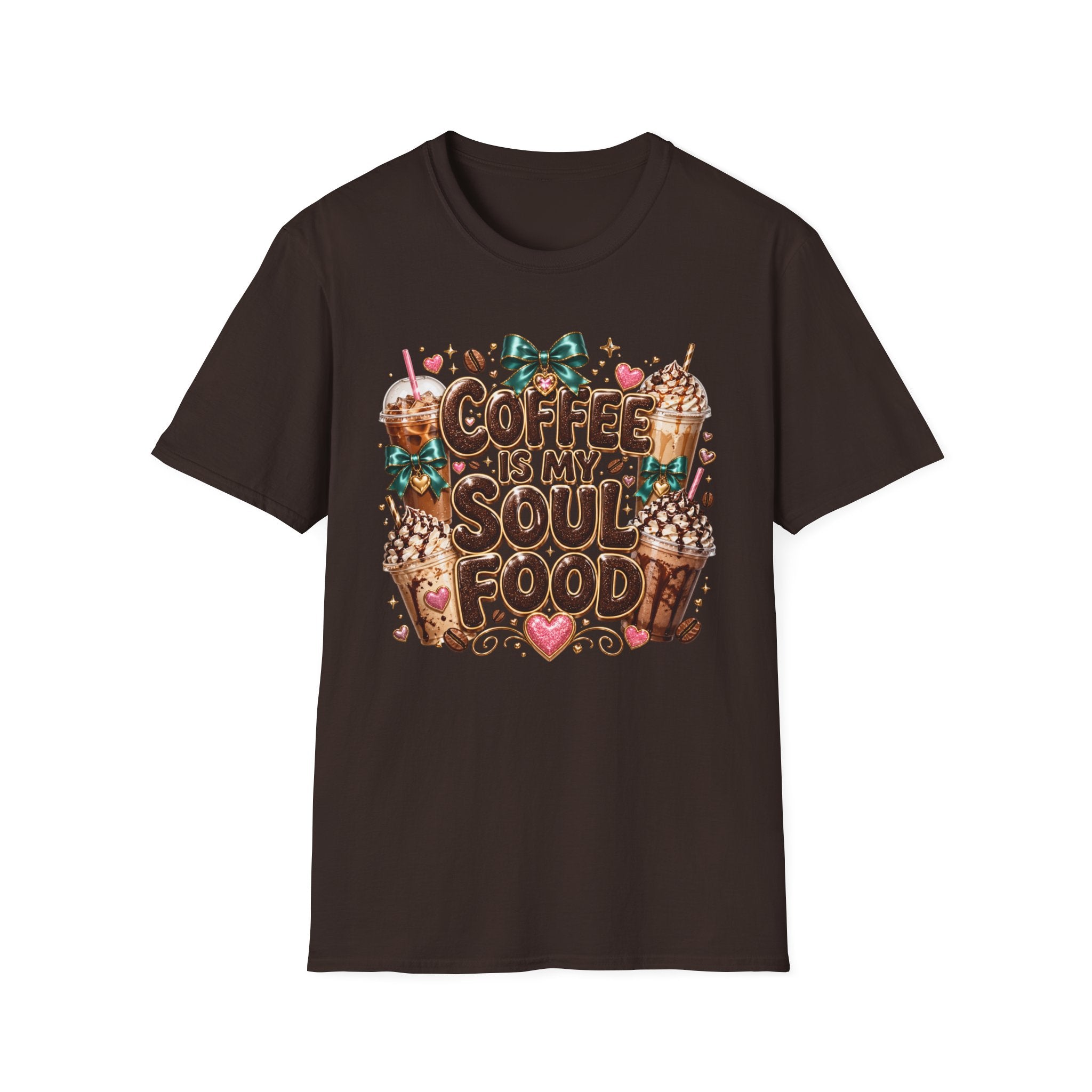 Coffee Is My Soul Food T-Shirt — Cute Coffee Lover Graphic Tee