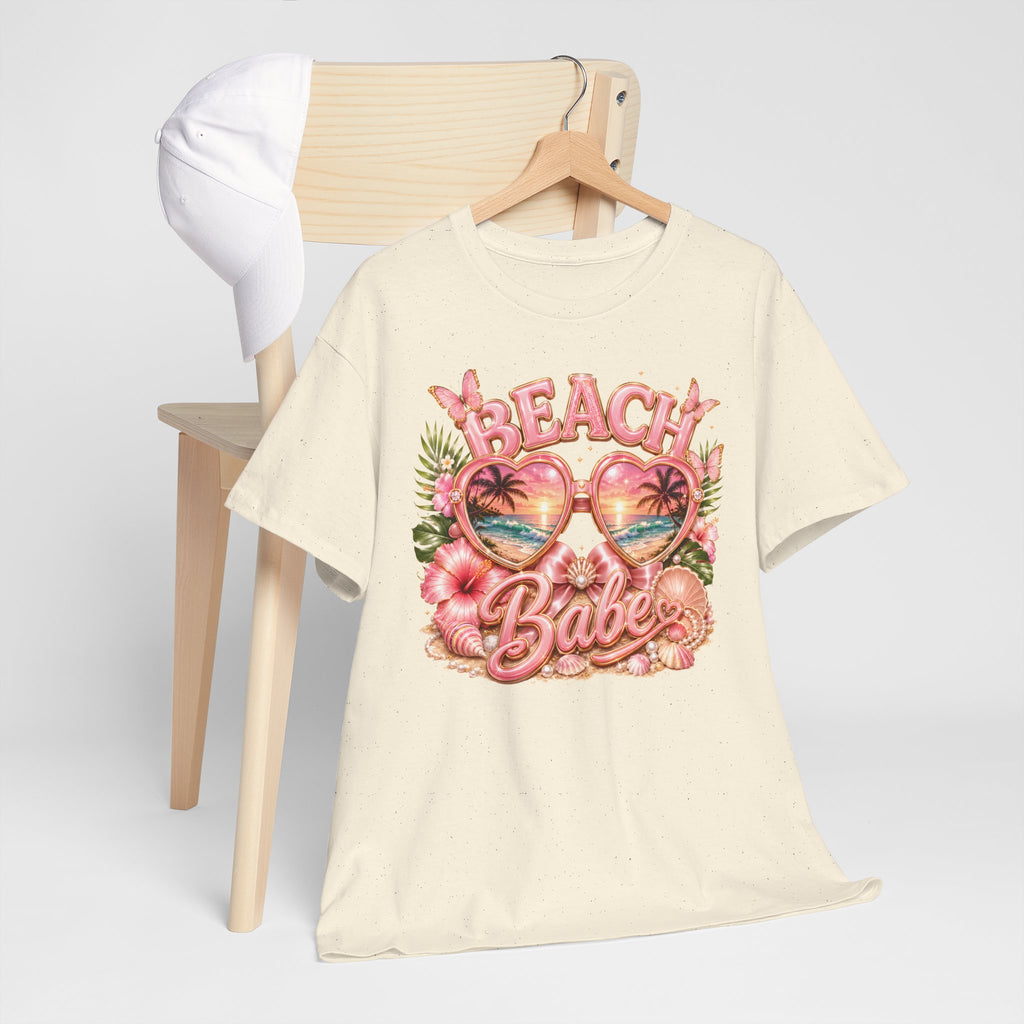 Beach Babe T-Shirt – Retro Tropical Sunglasses Graphic