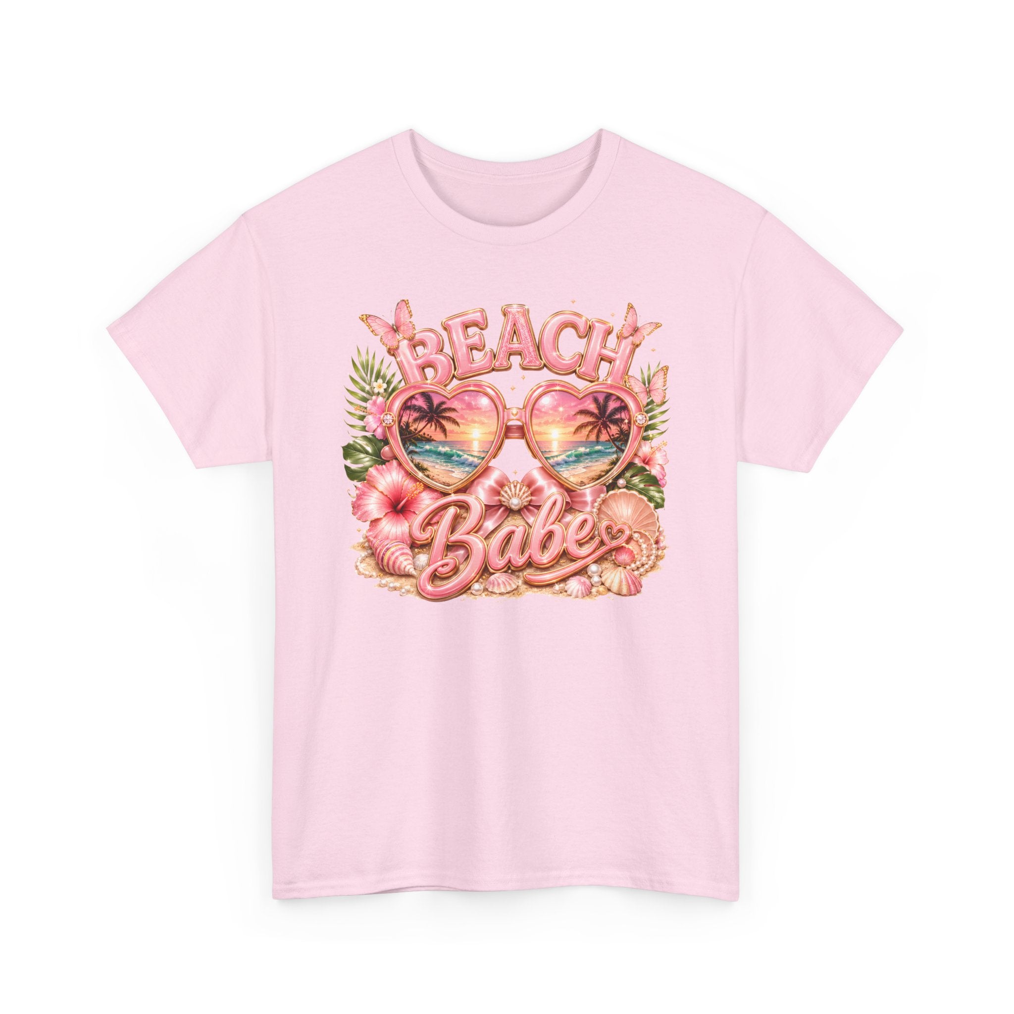 Beach Babe T-Shirt – Retro Tropical Sunglasses Graphic