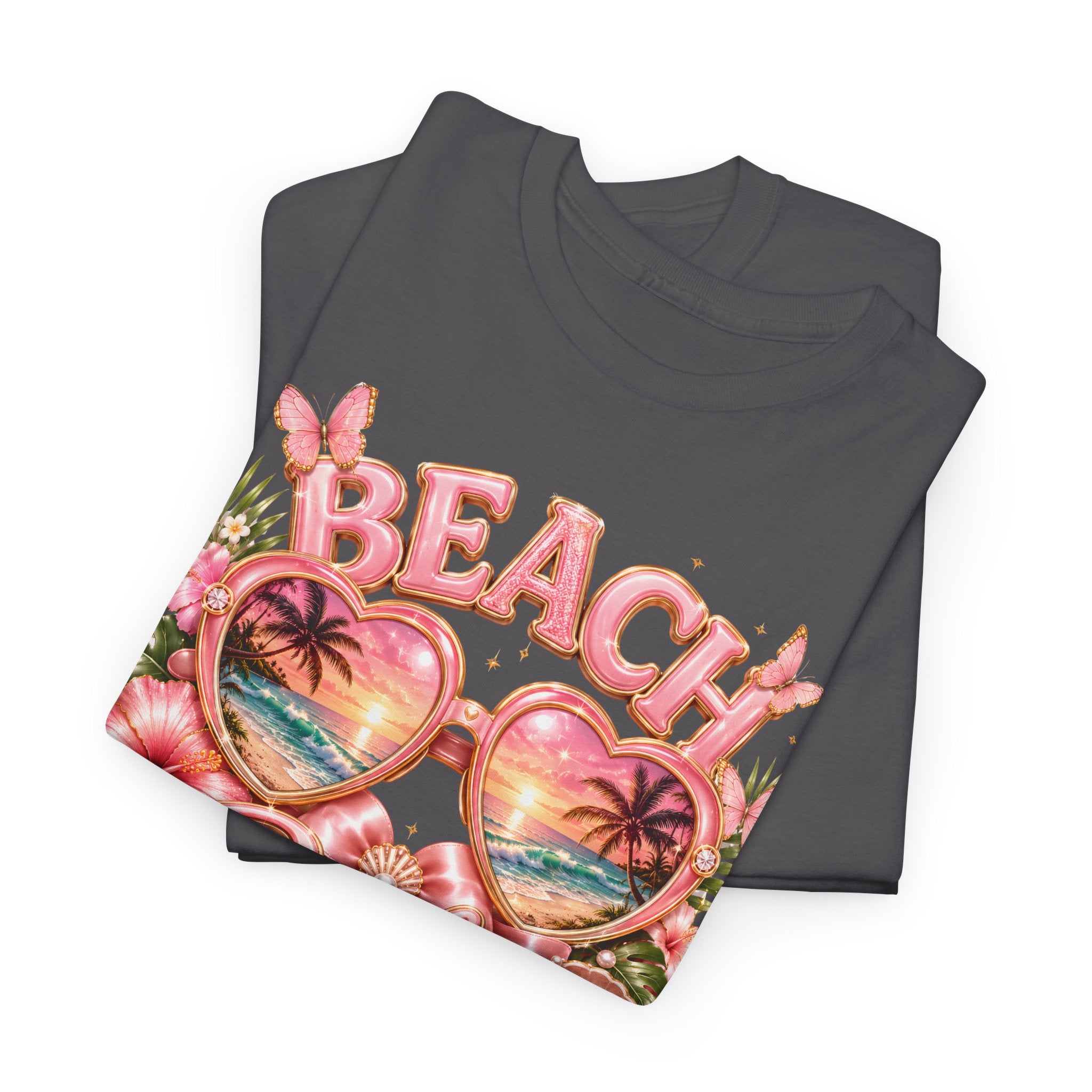 Beach Babe T-Shirt – Retro Tropical Sunglasses Graphic