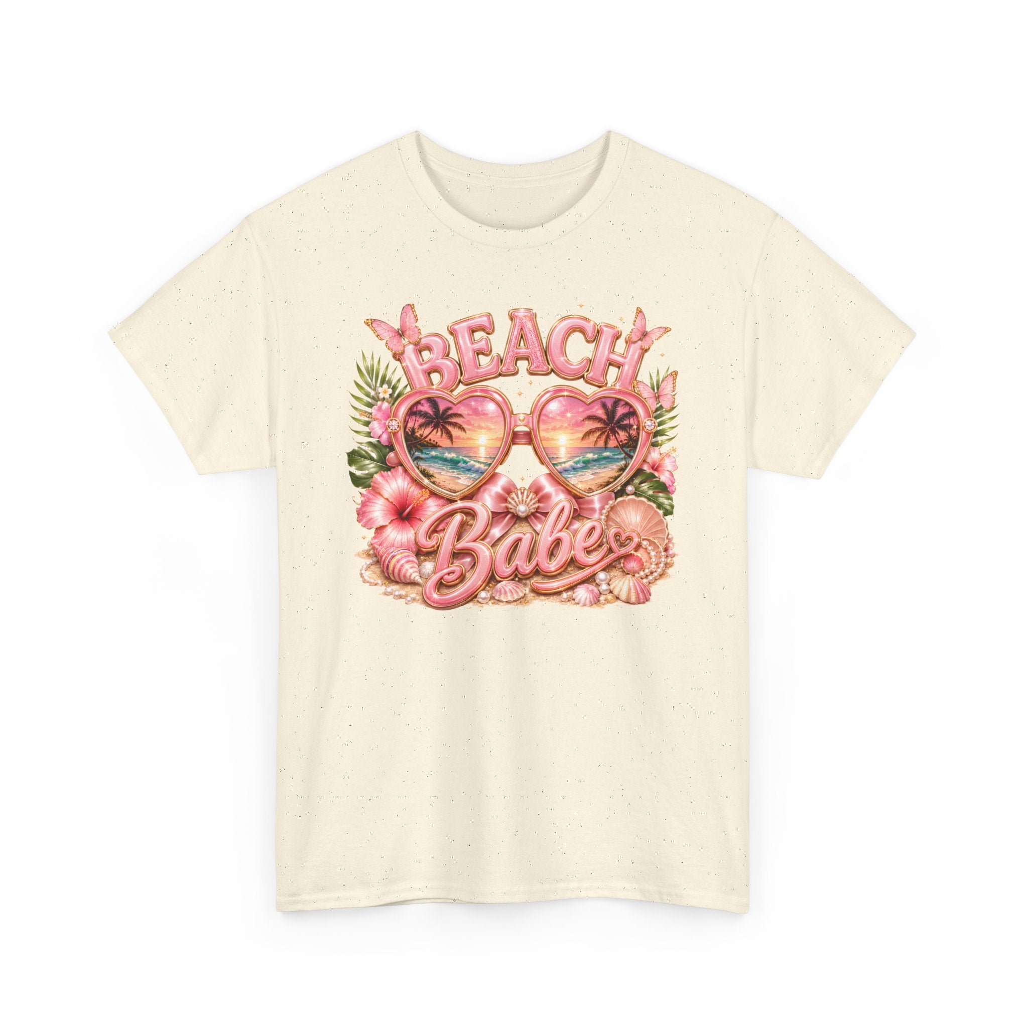 Beach Babe T-Shirt – Retro Tropical Sunglasses Graphic