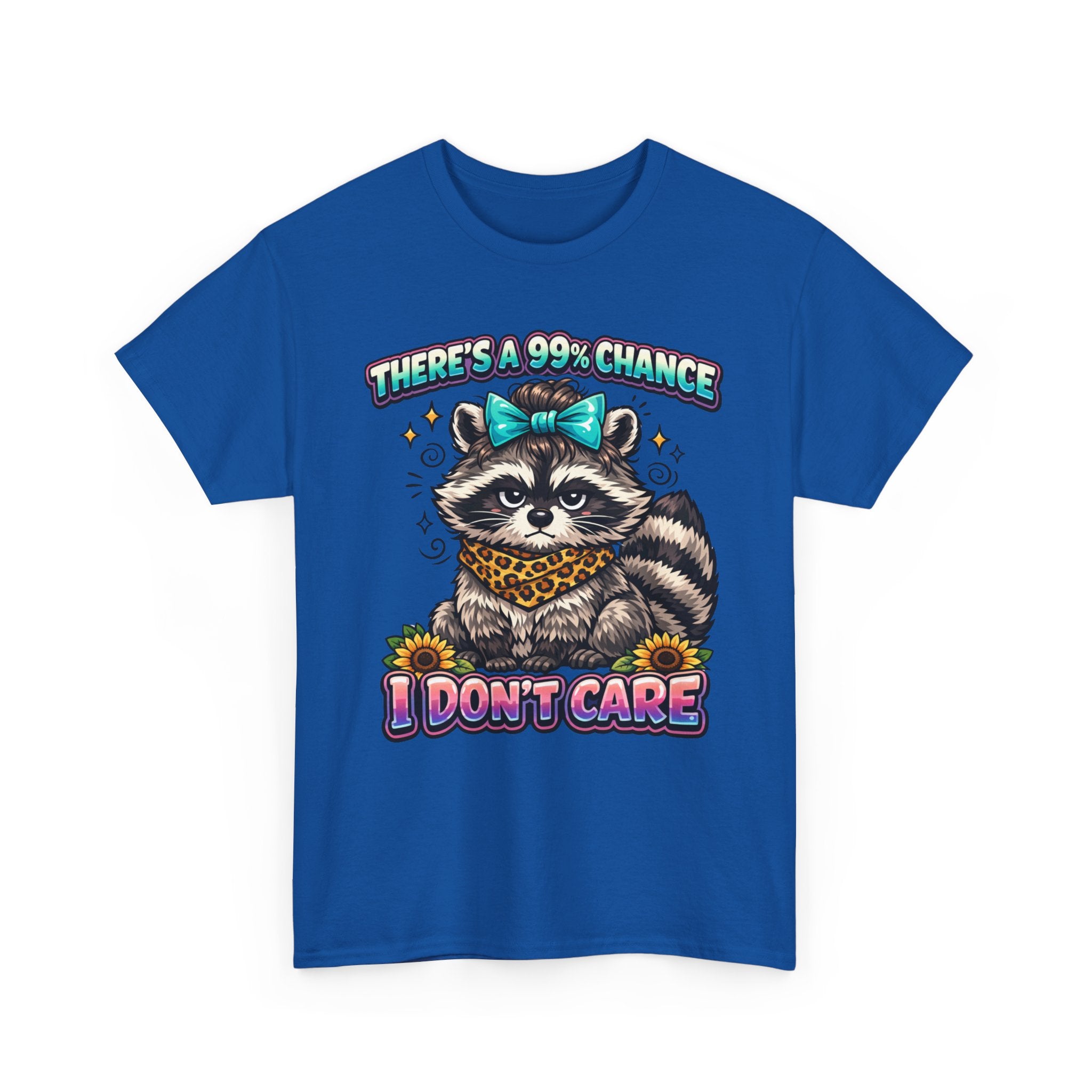 Raccoon 'There's a 99% Chance I Don't Care' Graphic Tee