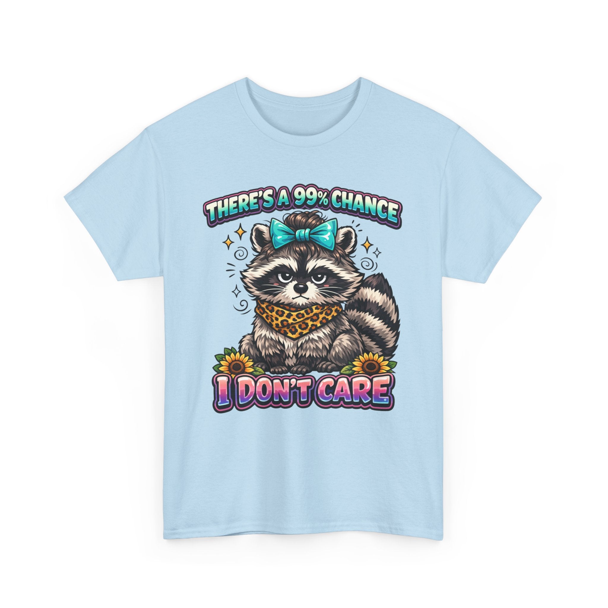 Raccoon 'There's a 99% Chance I Don't Care' Graphic Tee