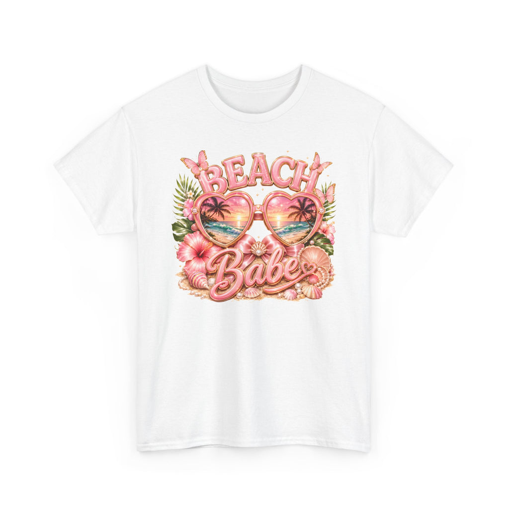 Beach Babe T-Shirt – Retro Tropical Sunglasses Graphic