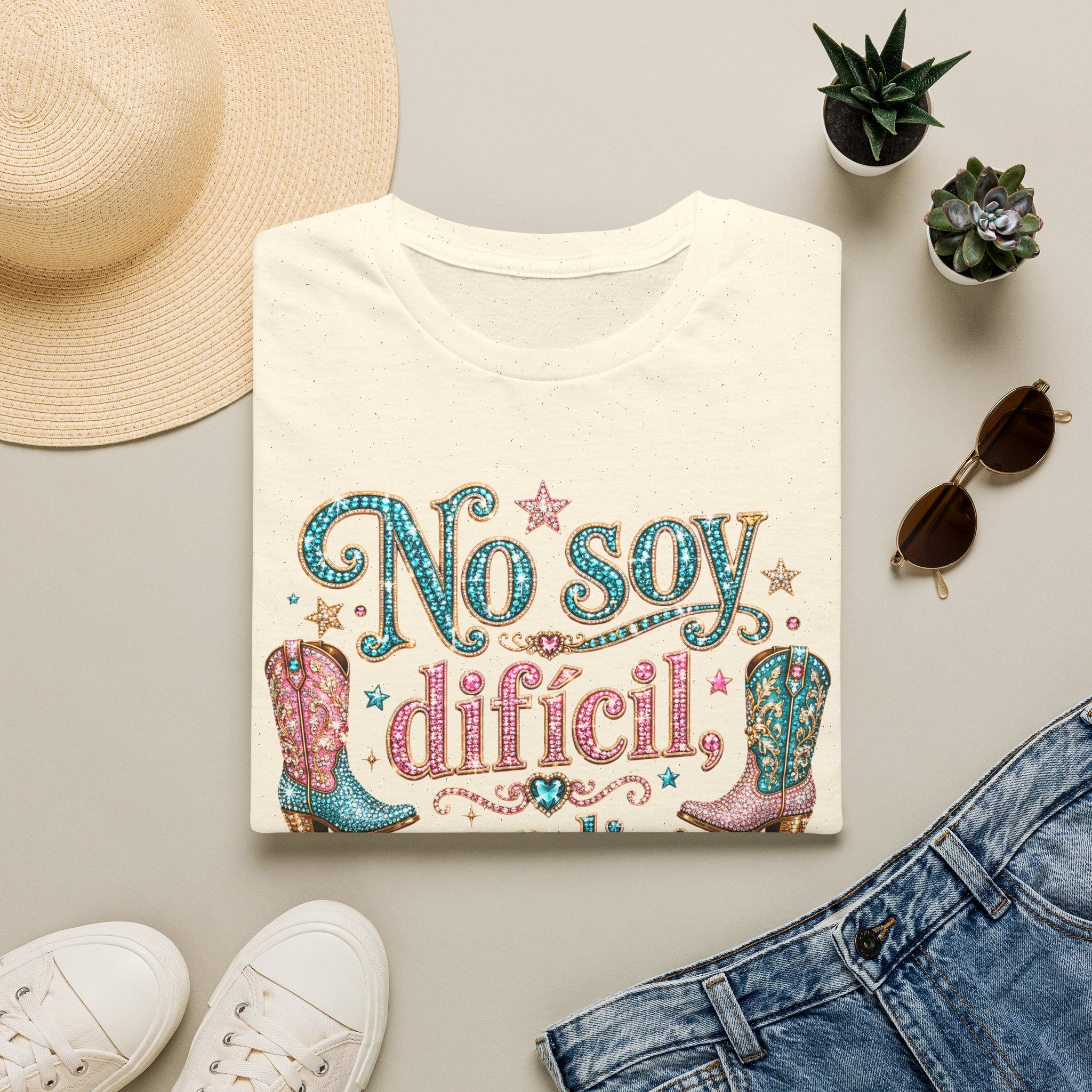 No Soy Difícil Soy Edición Limitada Graphic T-Shirt