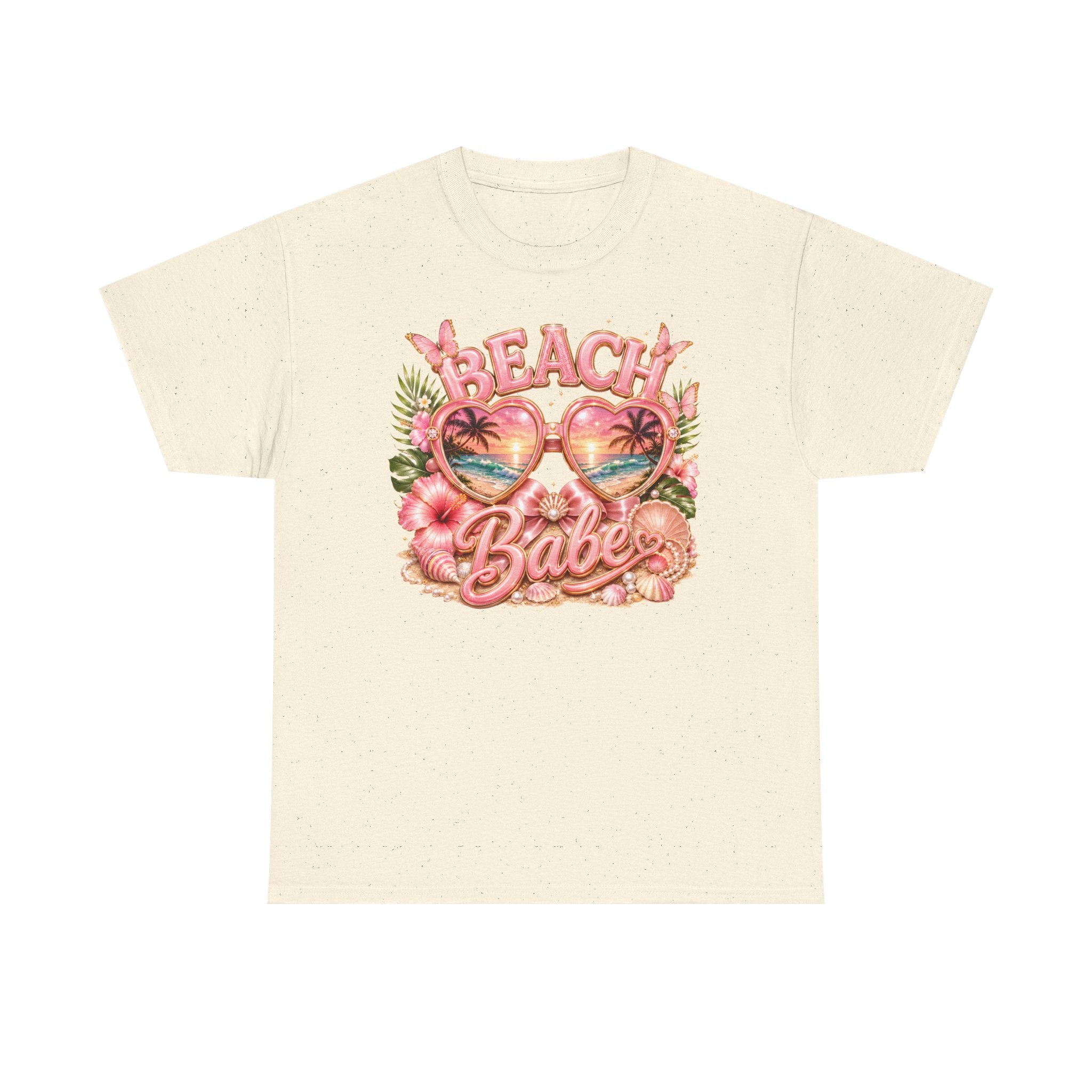 Beach Babe T-Shirt – Retro Tropical Sunglasses Graphic
