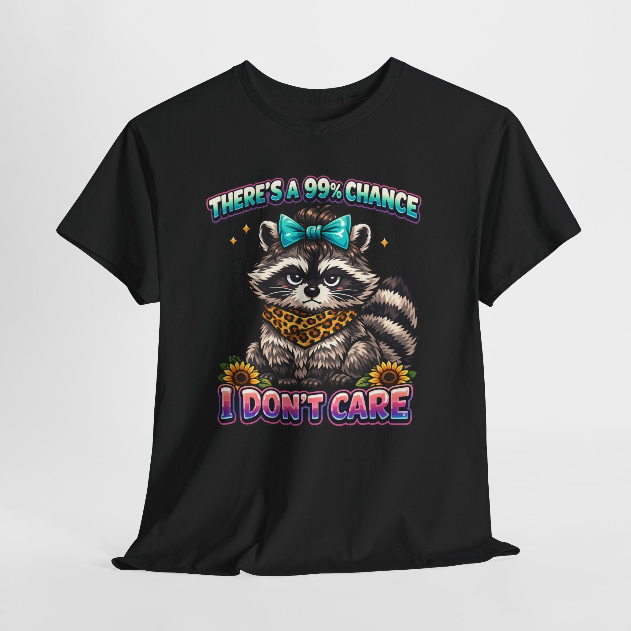 Raccoon 'There's a 99% Chance I Don't Care' Graphic Tee