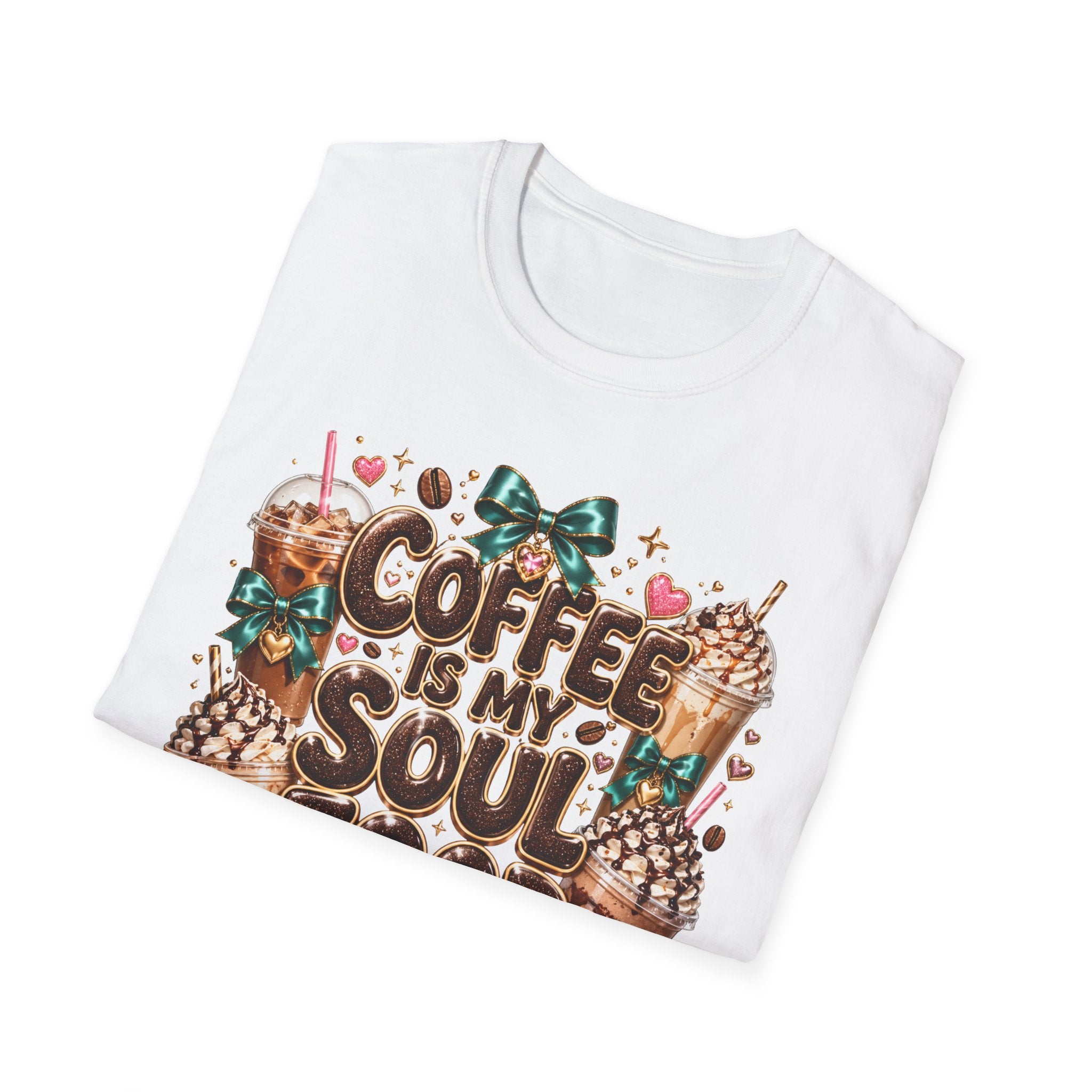 Coffee Is My Soul Food T-Shirt — Cute Coffee Lover Graphic Tee
