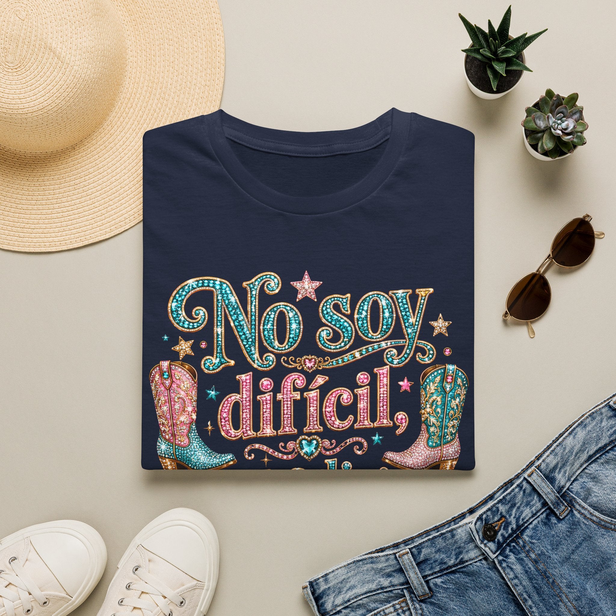 No Soy Difícil Soy Edición Limitada Graphic T-Shirt