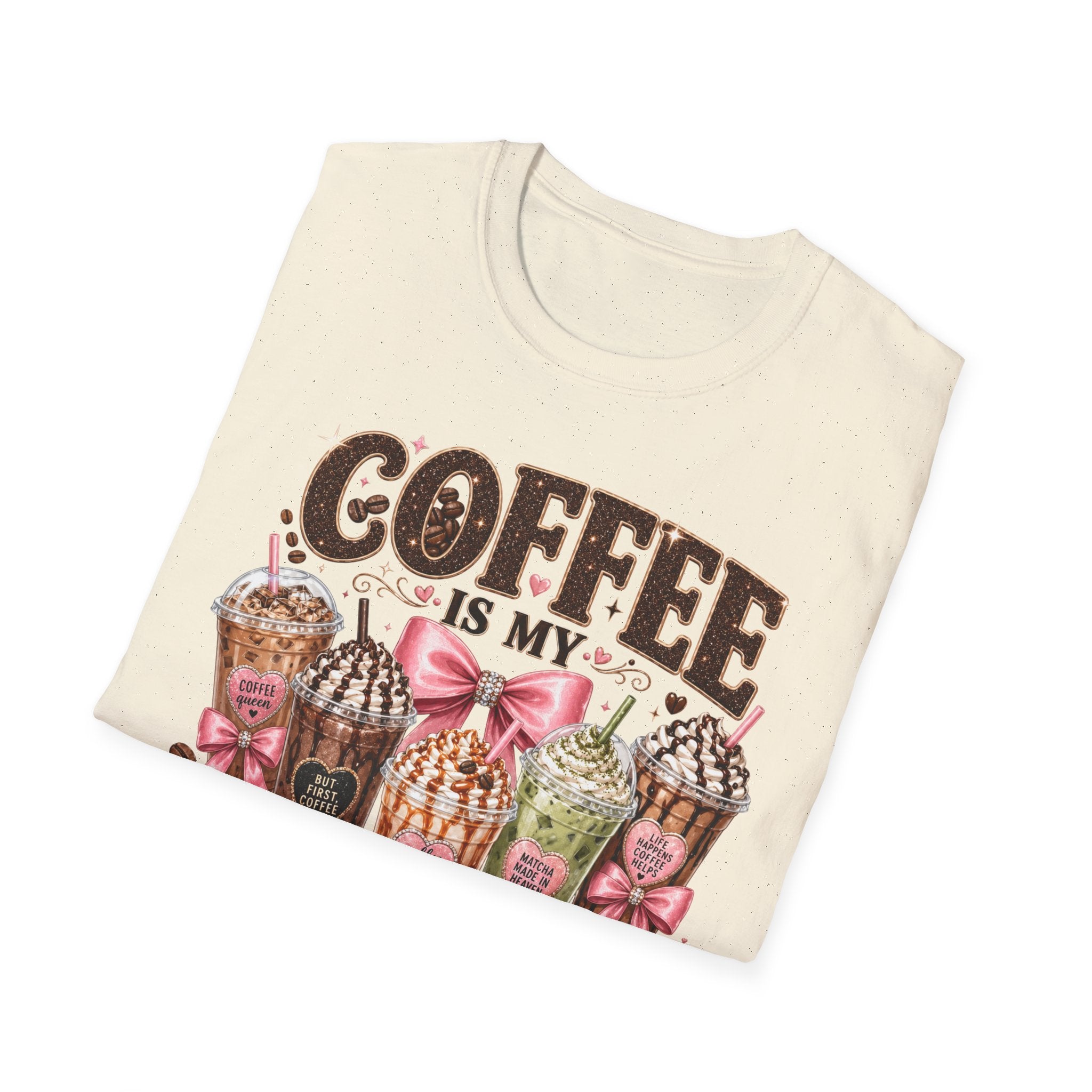 Coffee Is My Soul Food T-Shirt — Cute Dessert Latte Graphic Tee