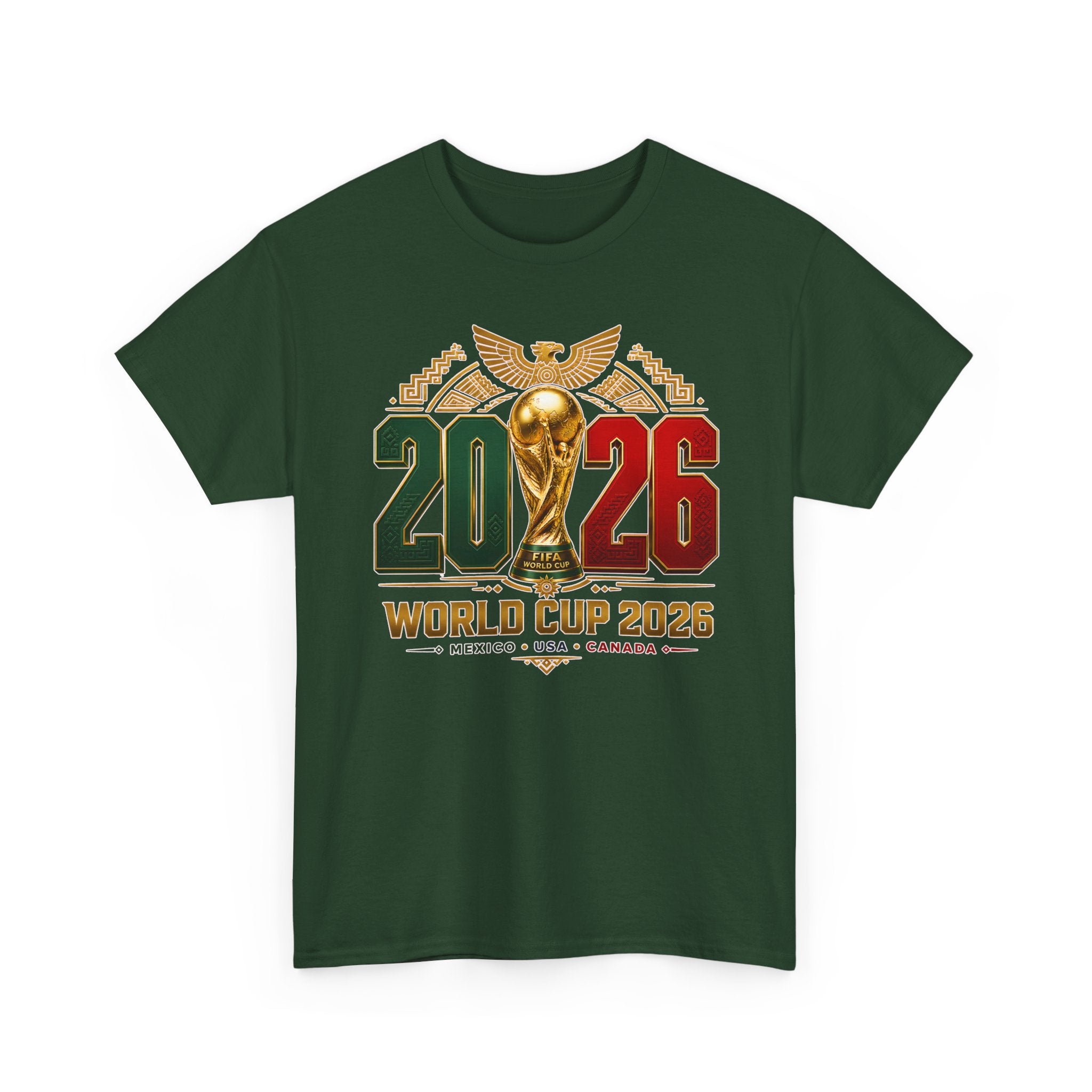 Mexican World Cup 2026 T-Shirt — Mexico USA Canada Soccer Trophy Design
