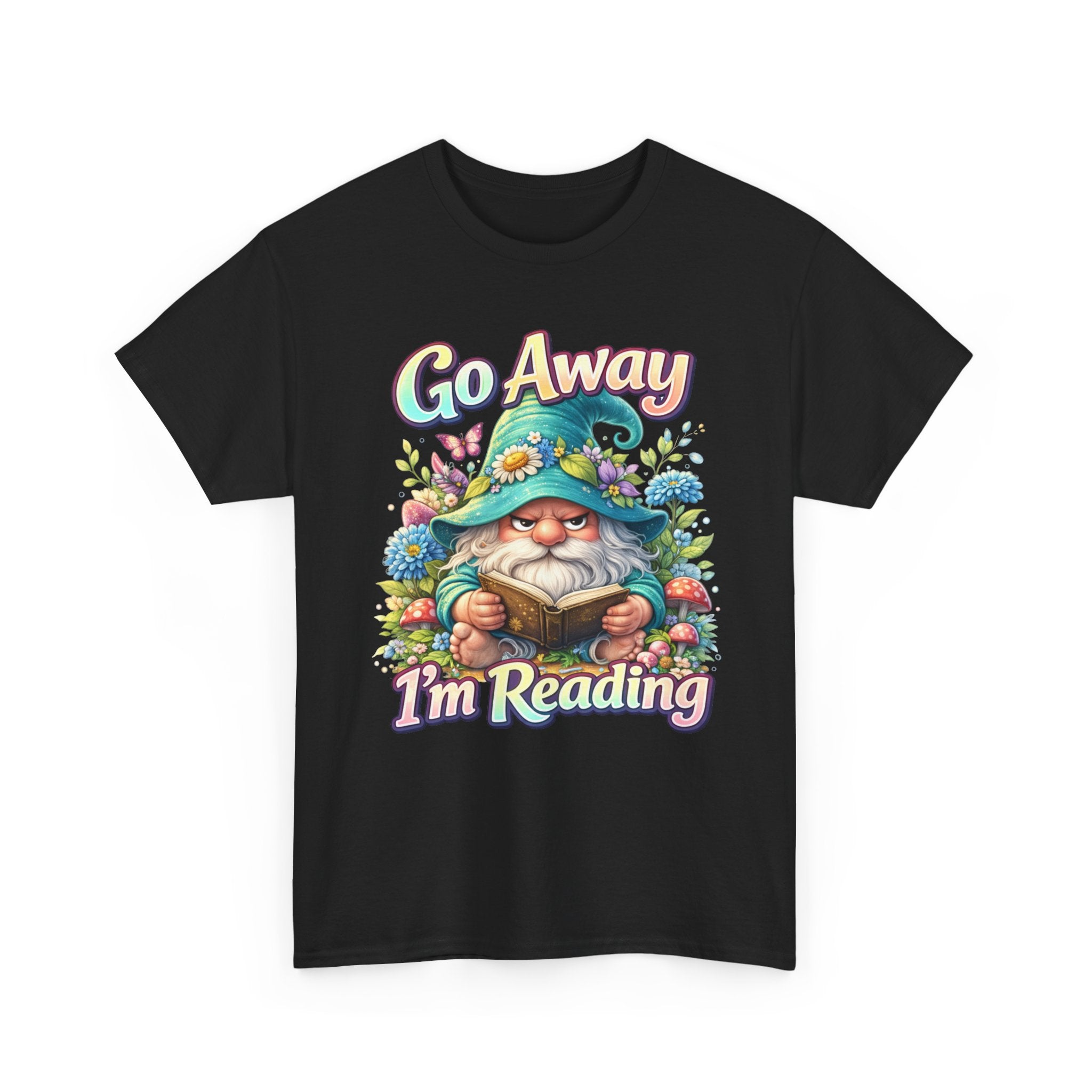 Go Away I'm Reading T-Shirt — Cute Gnome Book Lover Tee