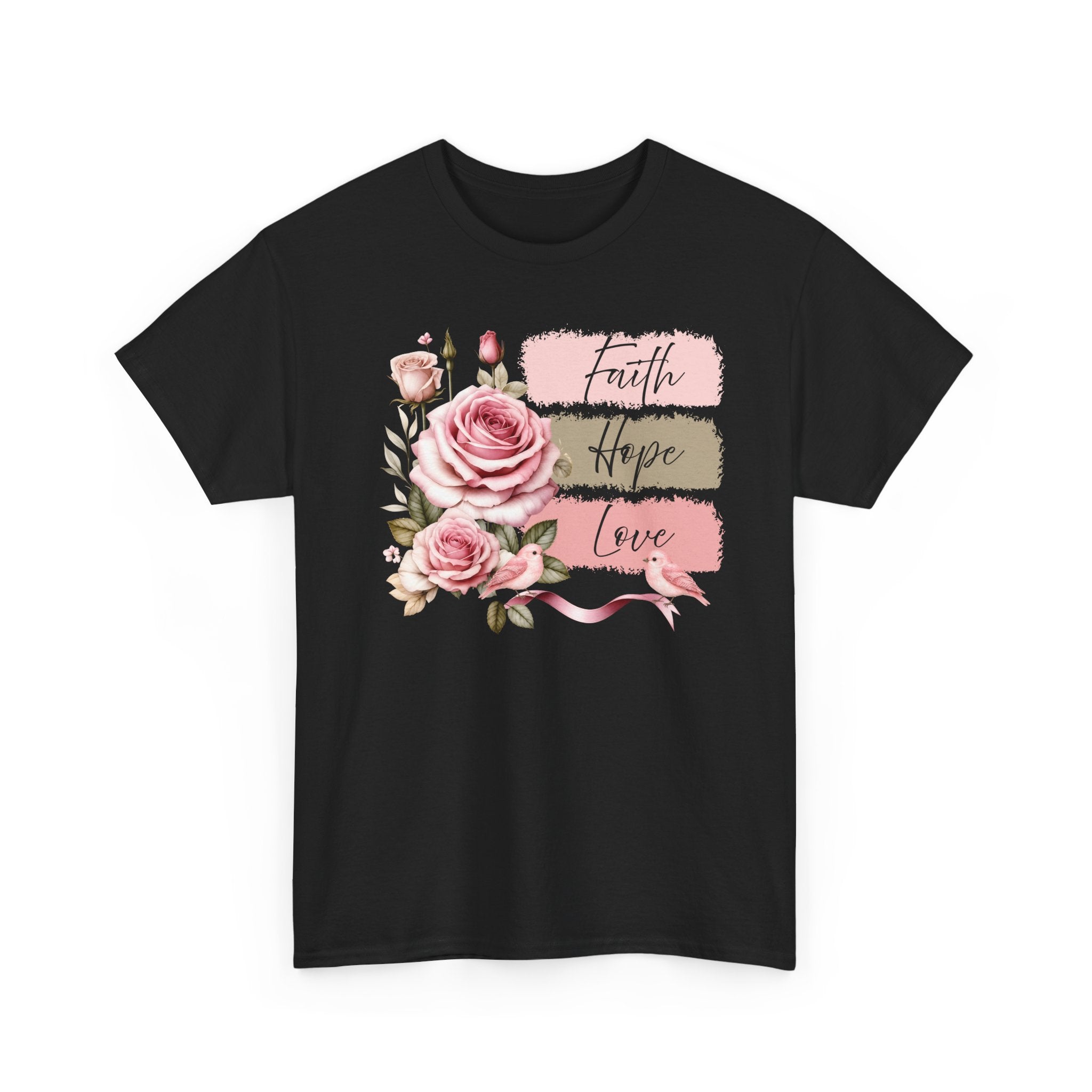 Faith Hope Love Floral T-Shirt