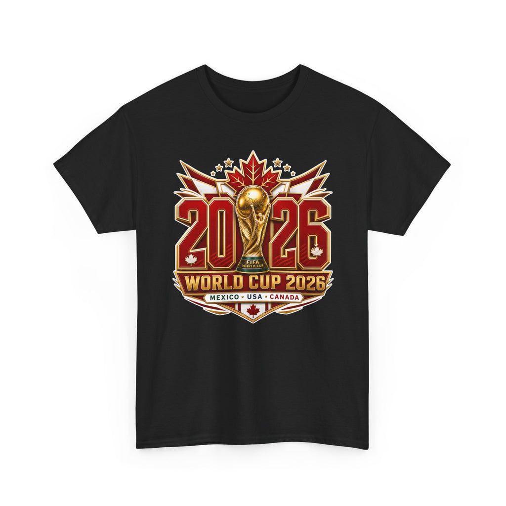 Canada 2026 World Cup T-Shirt – FIFA Trophy Design (Mexico • USA • Canada)