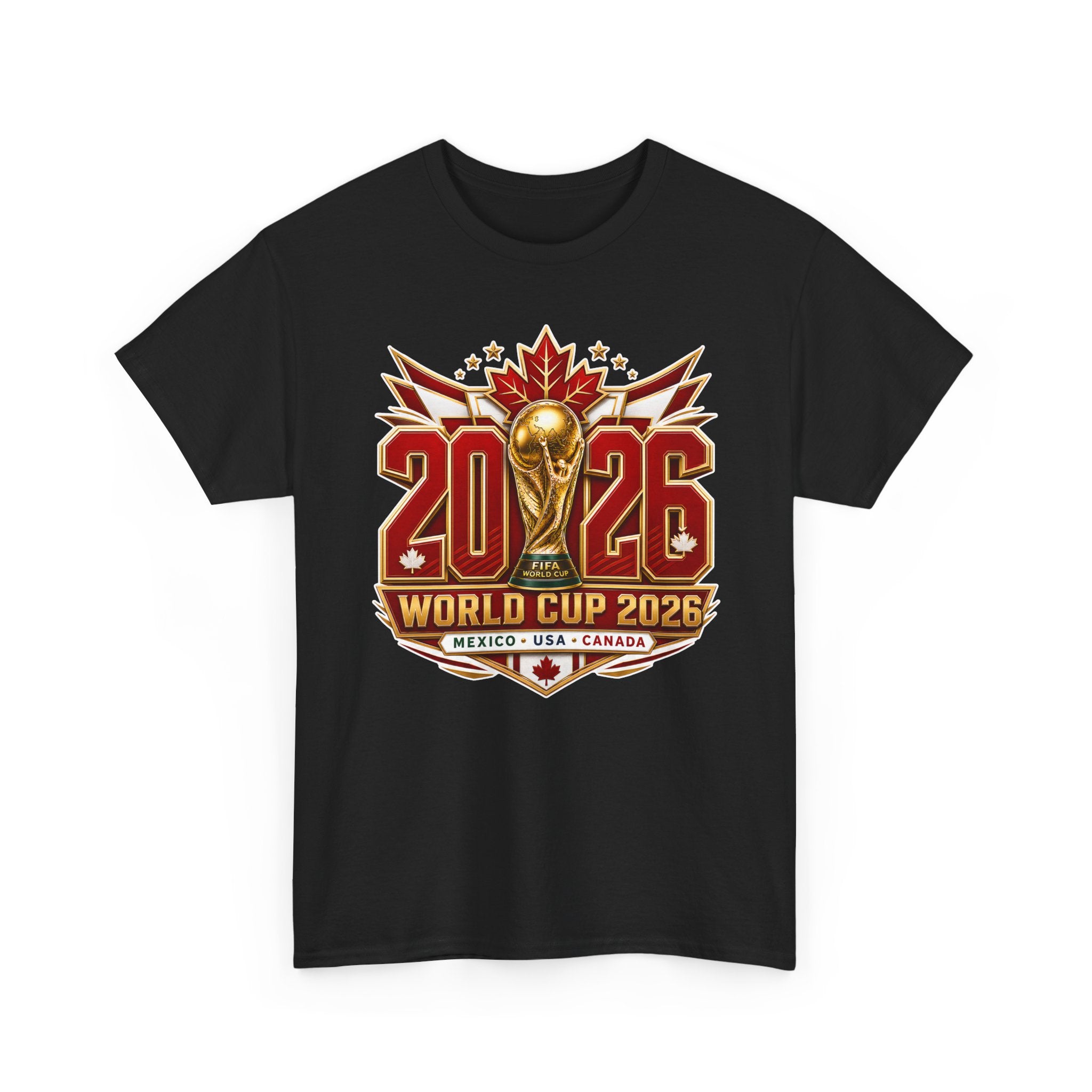 Canada 2026 World Cup T-Shirt – FIFA Trophy Design (Mexico • USA • Canada)