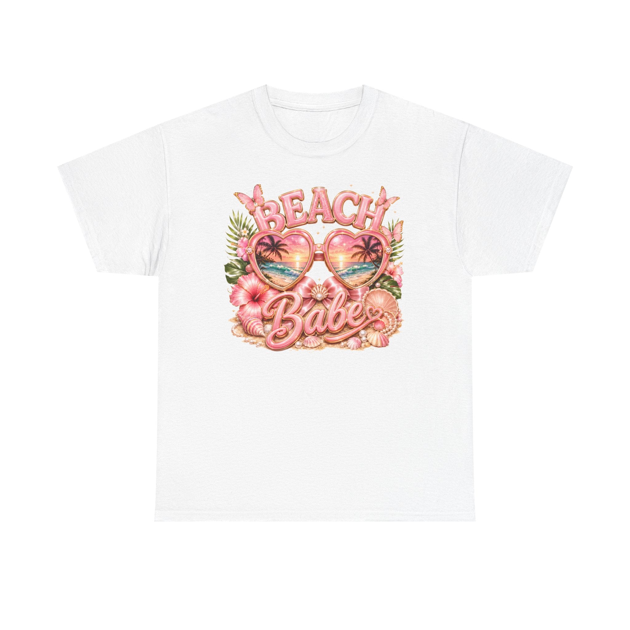 Beach Babe T-Shirt – Retro Tropical Sunglasses Graphic