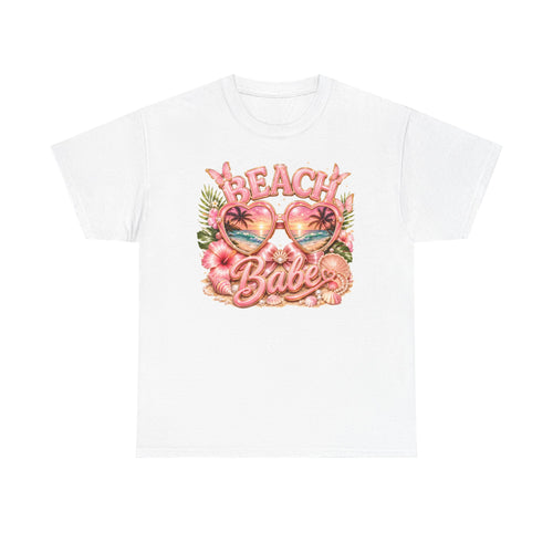 Beach Babe T-Shirt – Retro Tropical Sunglasses Graphic