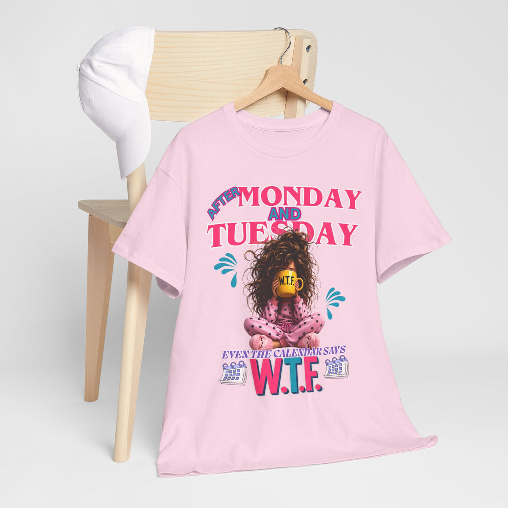 Funny 'My Monday and Tuesday — Even the Calendar Says W.T.F.' Graphic Tee