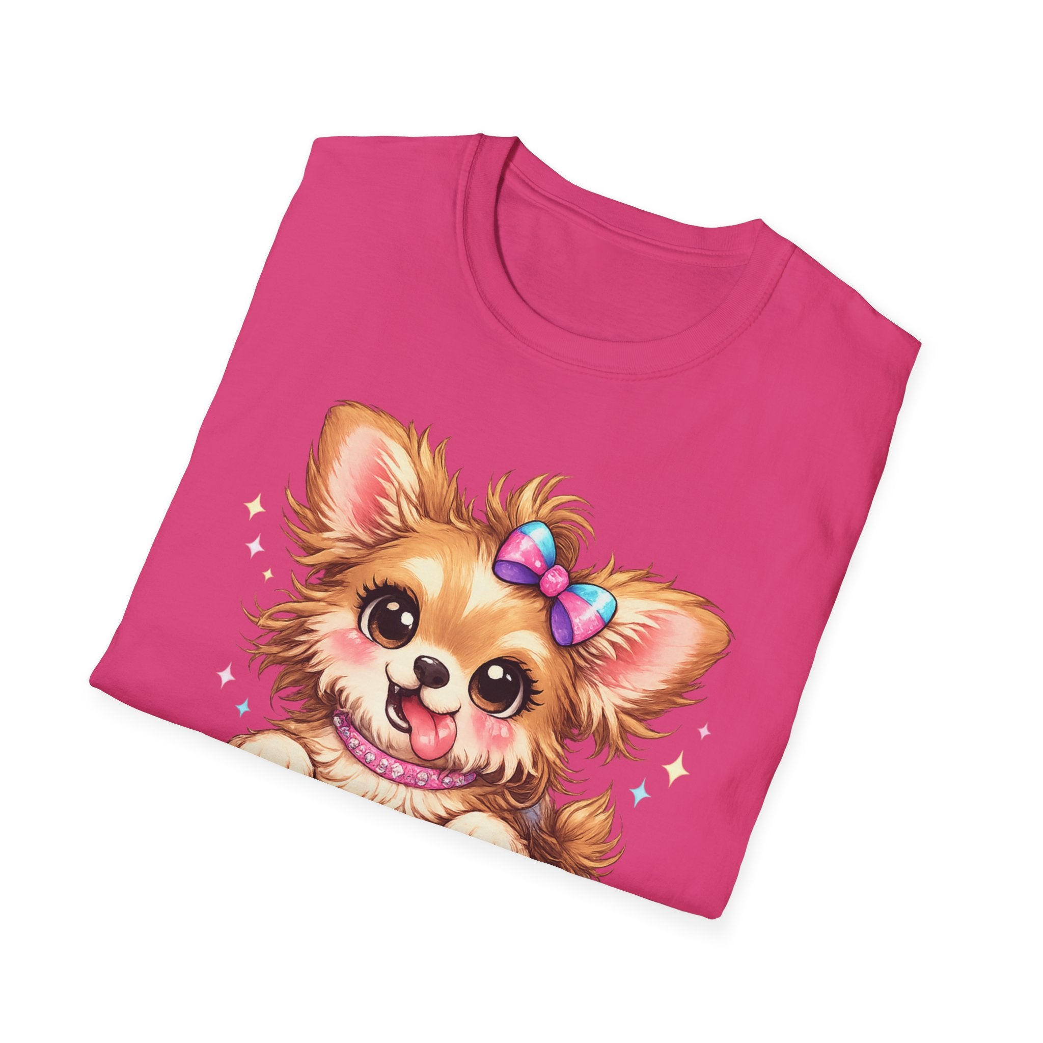 Funny Crazy Dog T-Shirt – Cute Chaos Shirt – Gift for Women Dog Lovers Unisex Softstyle T-Shirt