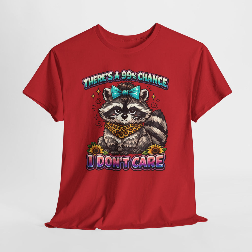 Raccoon 'There's a 99% Chance I Don't Care' Graphic Tee