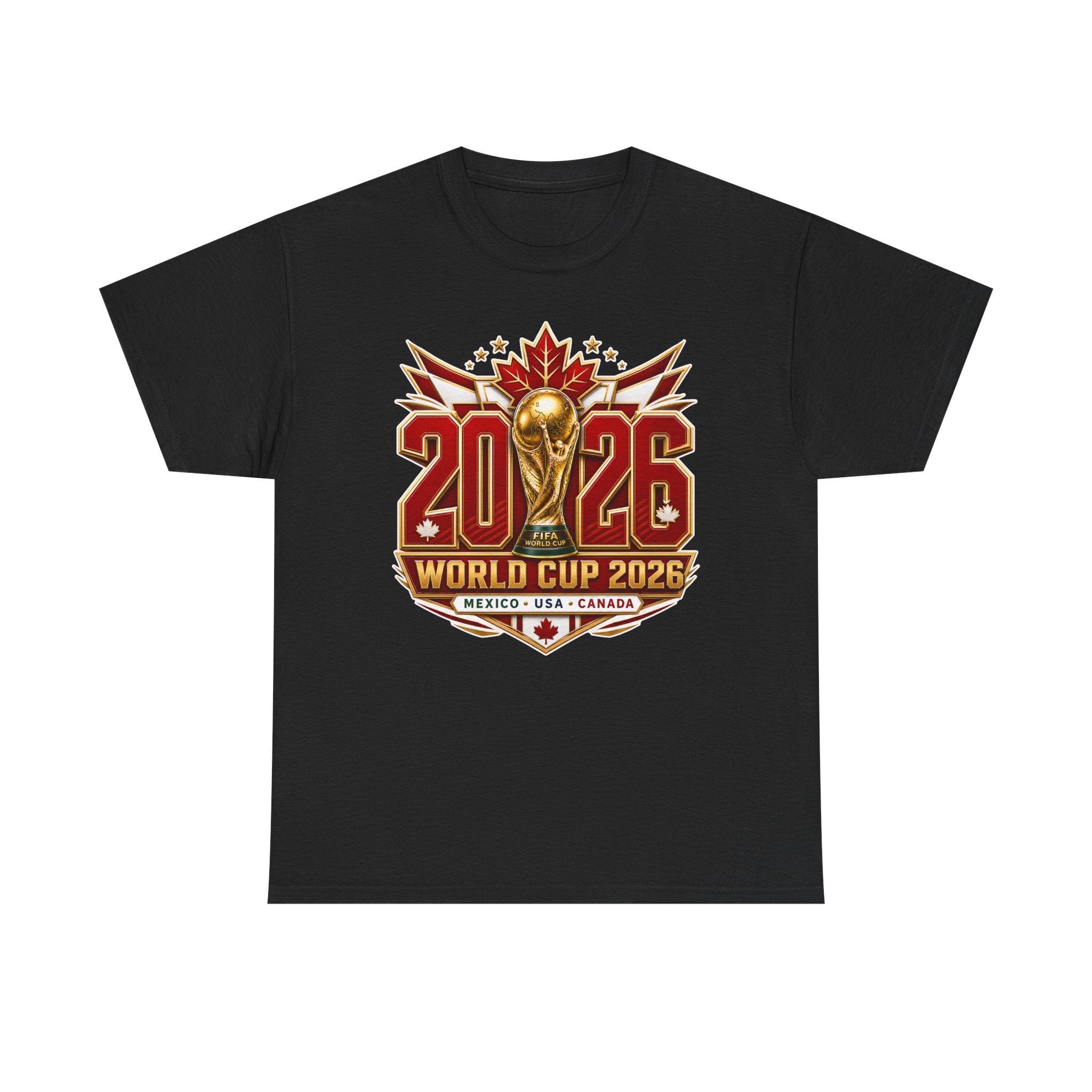 Canada 2026 World Cup T-Shirt – FIFA Trophy Design (Mexico • USA • Canada)