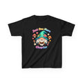 Kids Tee — "Just One More Chapter" Cute Mushroom Gnome Reading Shirt