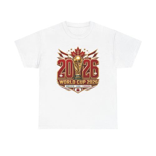 Canada 2026 World Cup T-Shirt – FIFA Trophy Design (Mexico • USA • Canada)