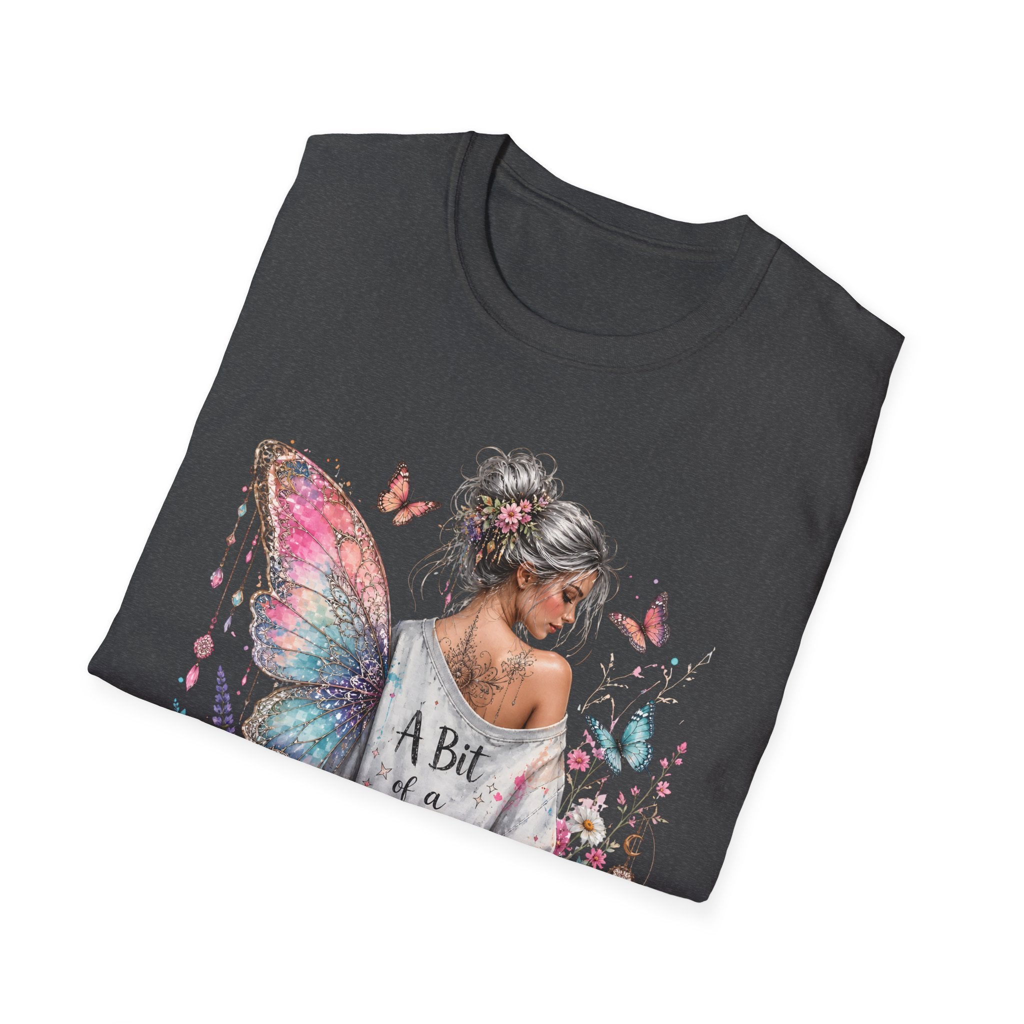 Butterfly Fairy T-Shirt — 'A Bit of a Mess' Floral Boho Tee