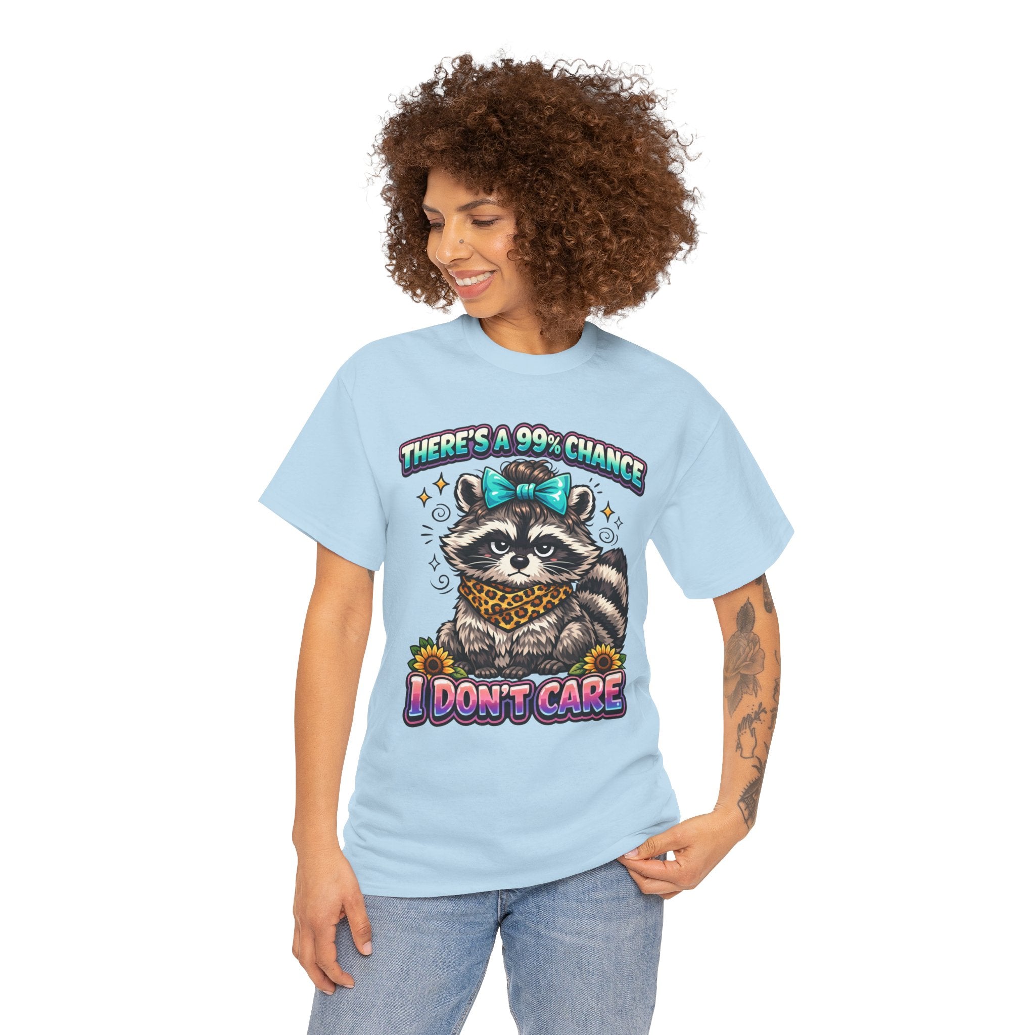 Raccoon 'There's a 99% Chance I Don't Care' Graphic Tee