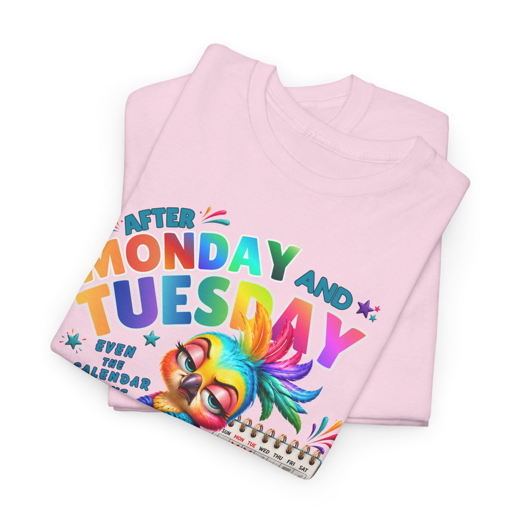 Monday and Tuesday WTF T‑Shirt — Funny Rainbow Sloth Graphic Tee