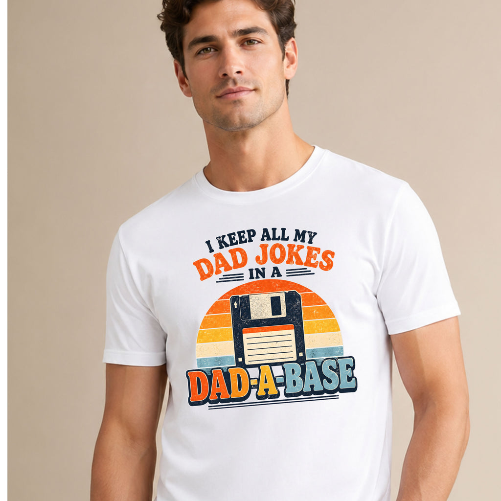 Dad-A-Base Retro Dad Jokes T-Shirt
