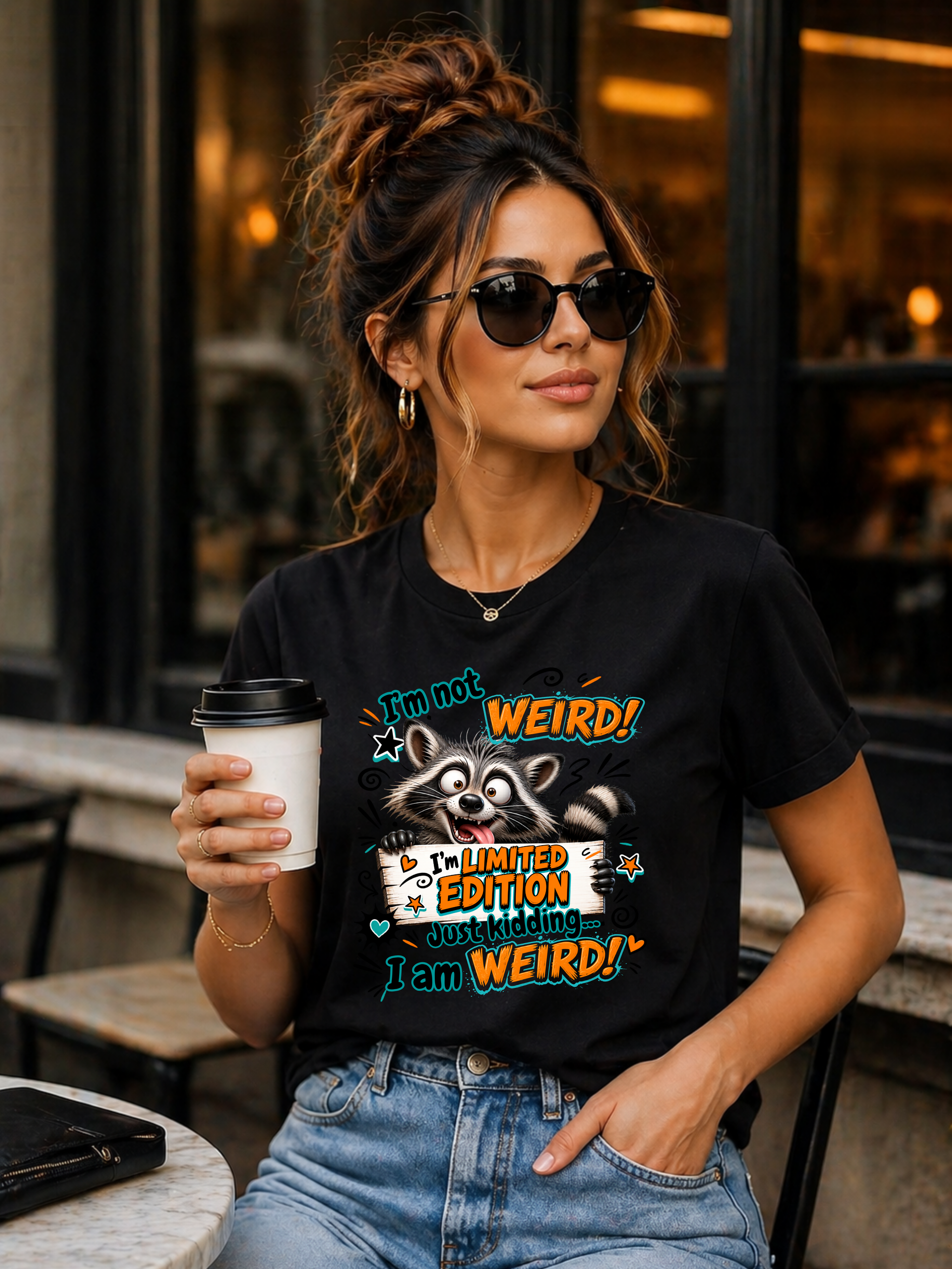 Raccoon 'I'm Not Weird — Limited Edition' Graphic Tee